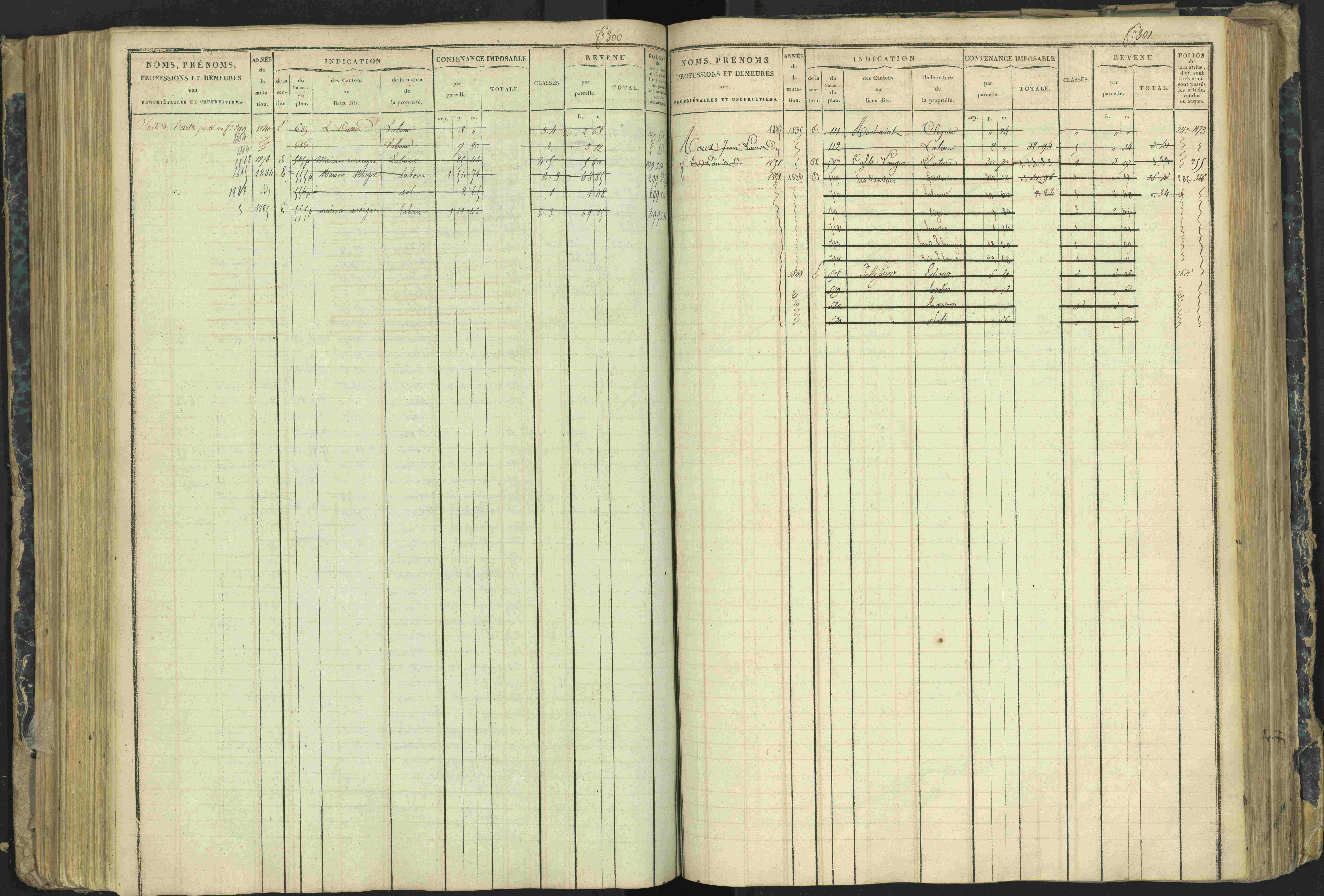 Aspres-lès-Corps - 3 P 177/2 - 3 P 177/2 - Matrice, folios 1-487.