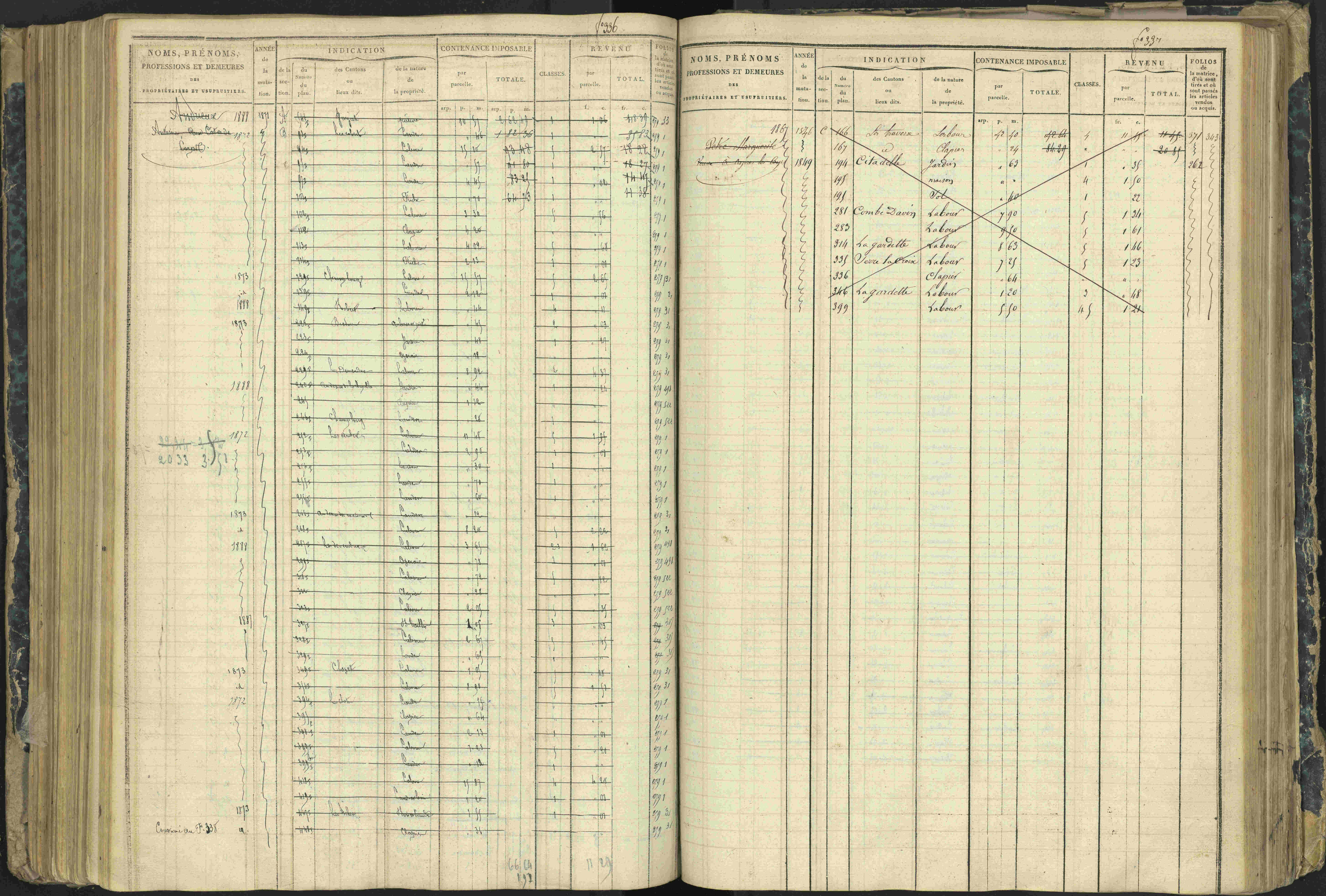 Aspres-lès-Corps - 3 P 177/2 - 3 P 177/2 - Matrice, folios 1-487.