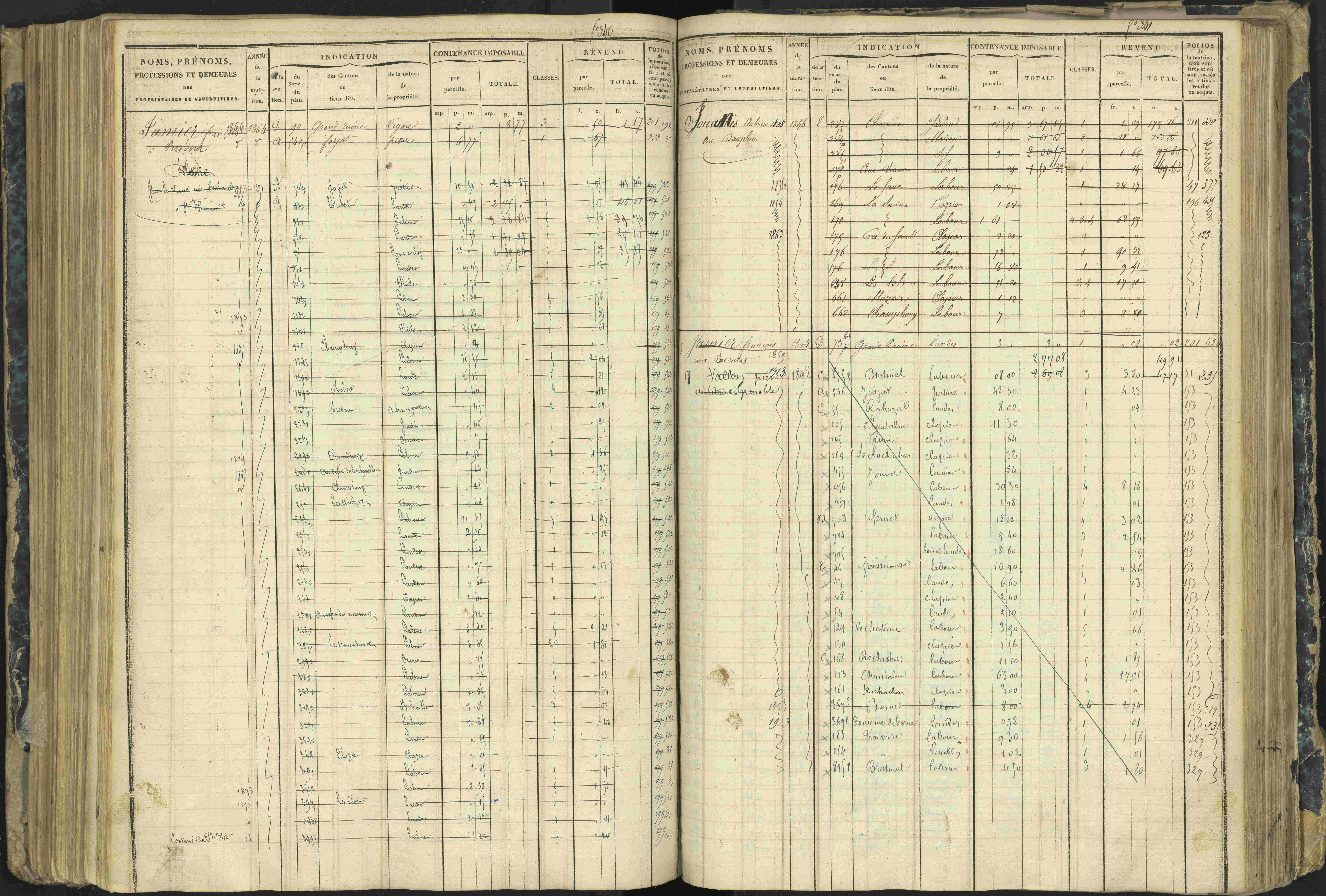 Aspres-lès-Corps - 3 P 177/2 - 3 P 177/2 - Matrice, folios 1-487.