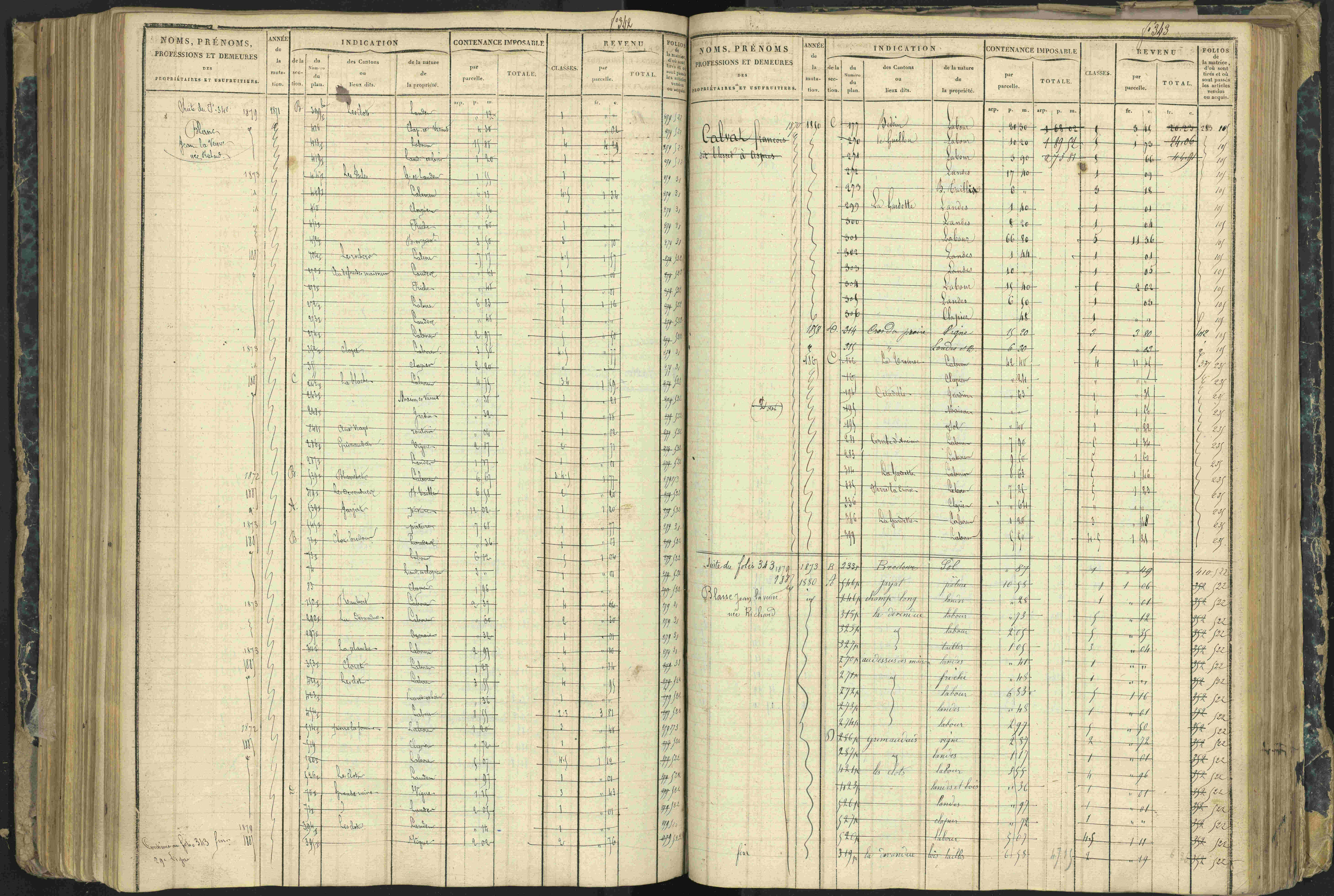 Aspres-lès-Corps - 3 P 177/2 - 3 P 177/2 - Matrice, folios 1-487.
