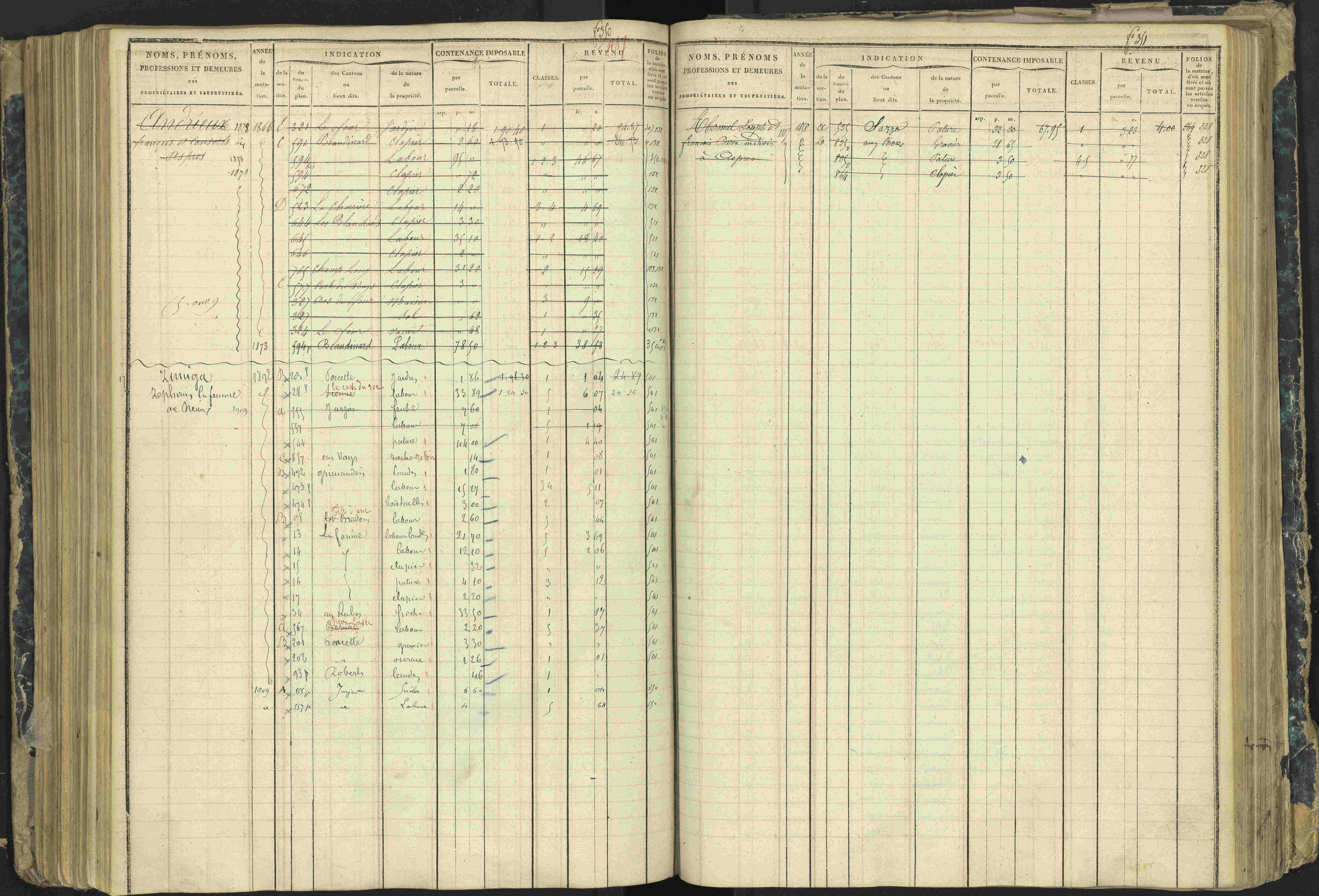 Aspres-lès-Corps - 3 P 177/2 - 3 P 177/2 - Matrice, folios 1-487.