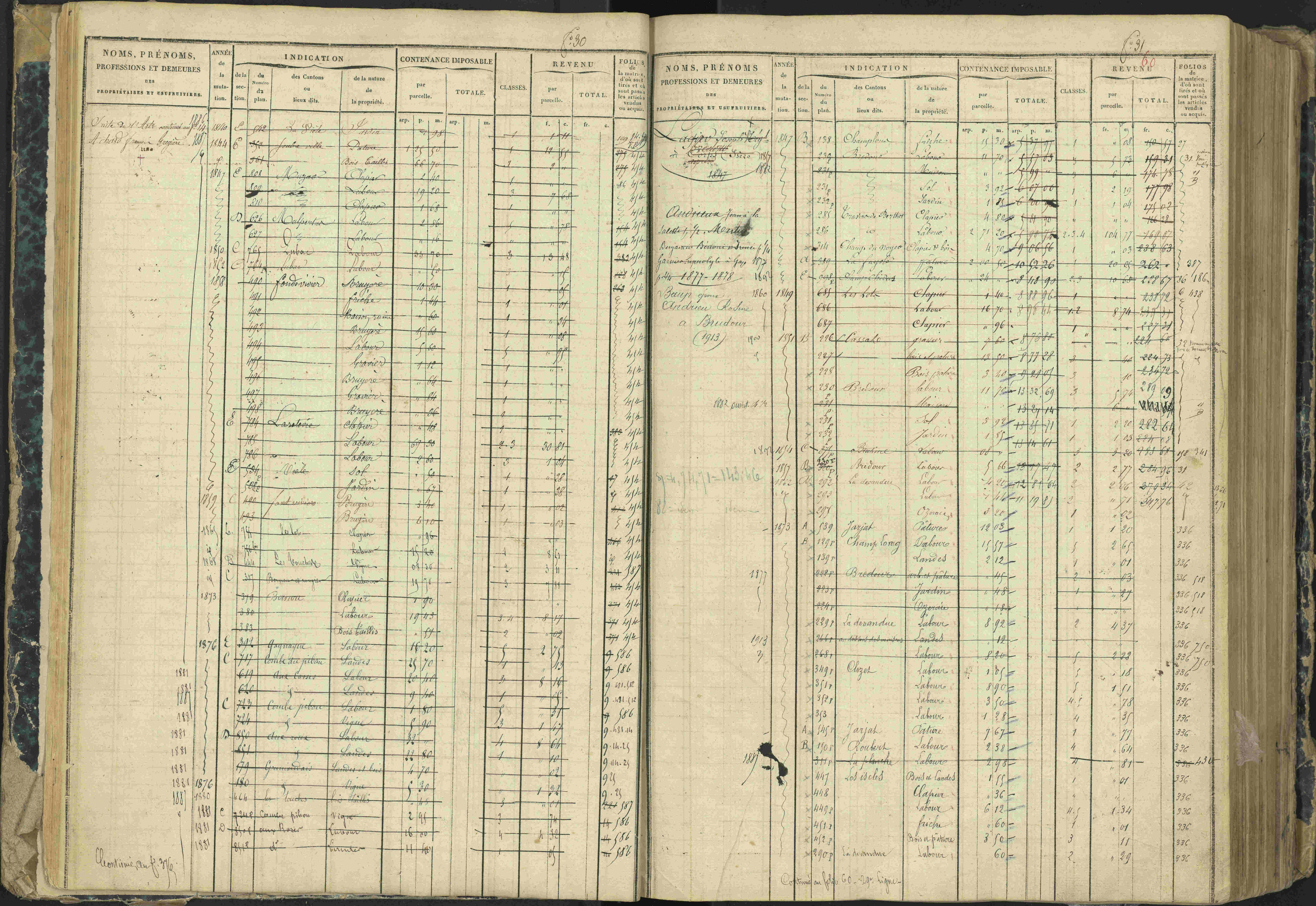 Aspres-lès-Corps - 3 P 177/2 - 3 P 177/2 - Matrice, folios 1-487.