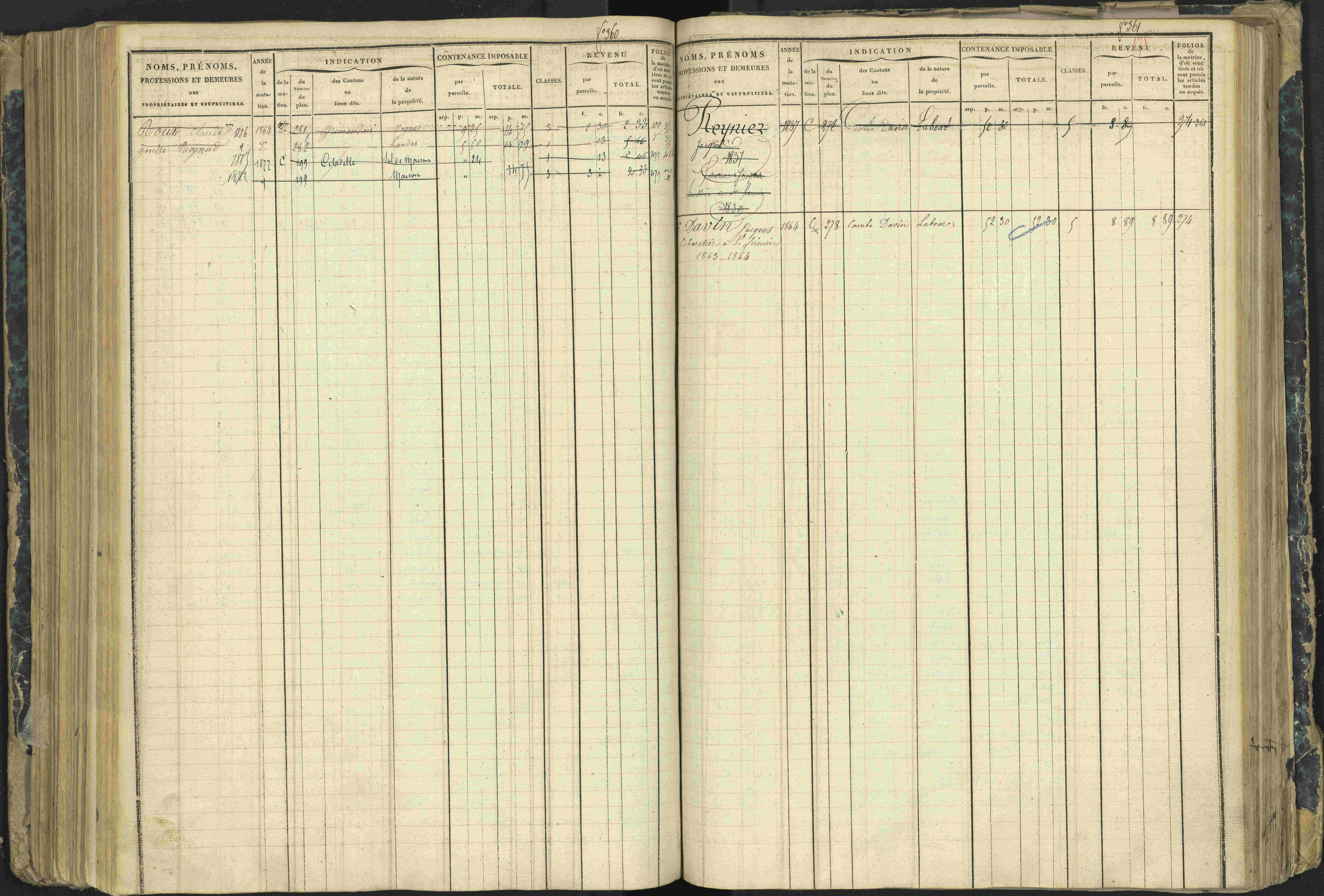 Aspres-lès-Corps - 3 P 177/2 - 3 P 177/2 - Matrice, folios 1-487.