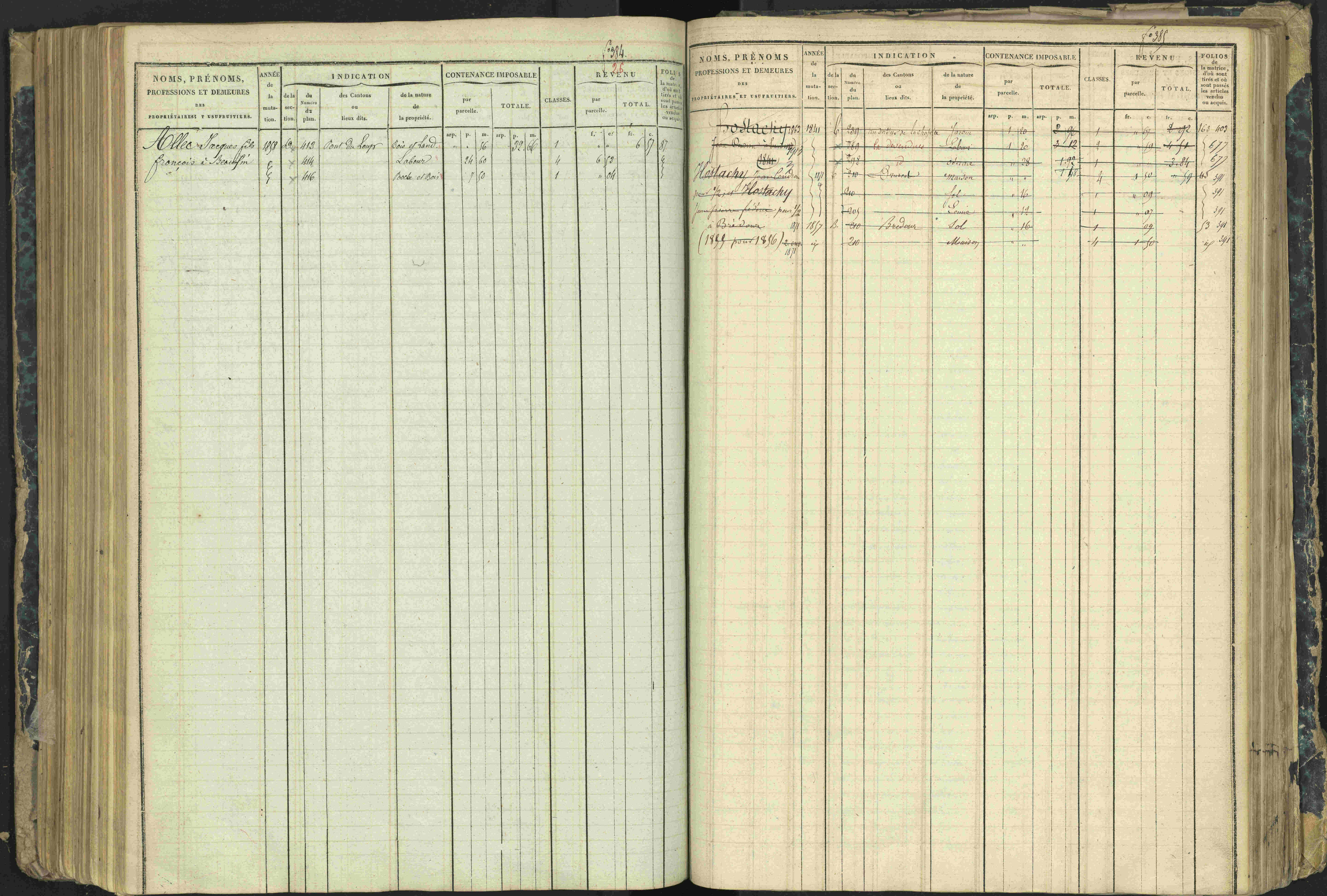 Aspres-lès-Corps - 3 P 177/2 - 3 P 177/2 - Matrice, folios 1-487.
