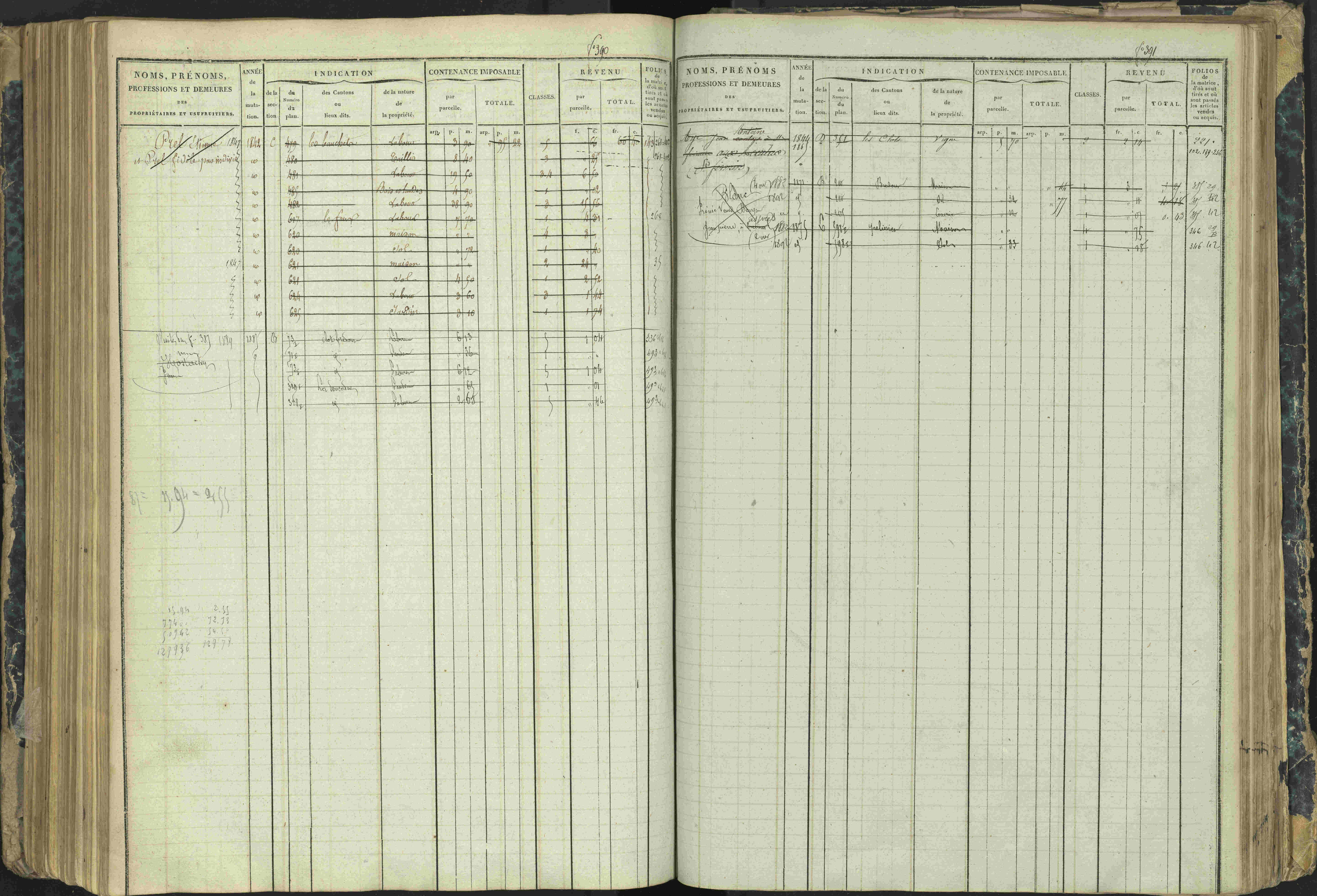 Aspres-lès-Corps - 3 P 177/2 - 3 P 177/2 - Matrice, folios 1-487.