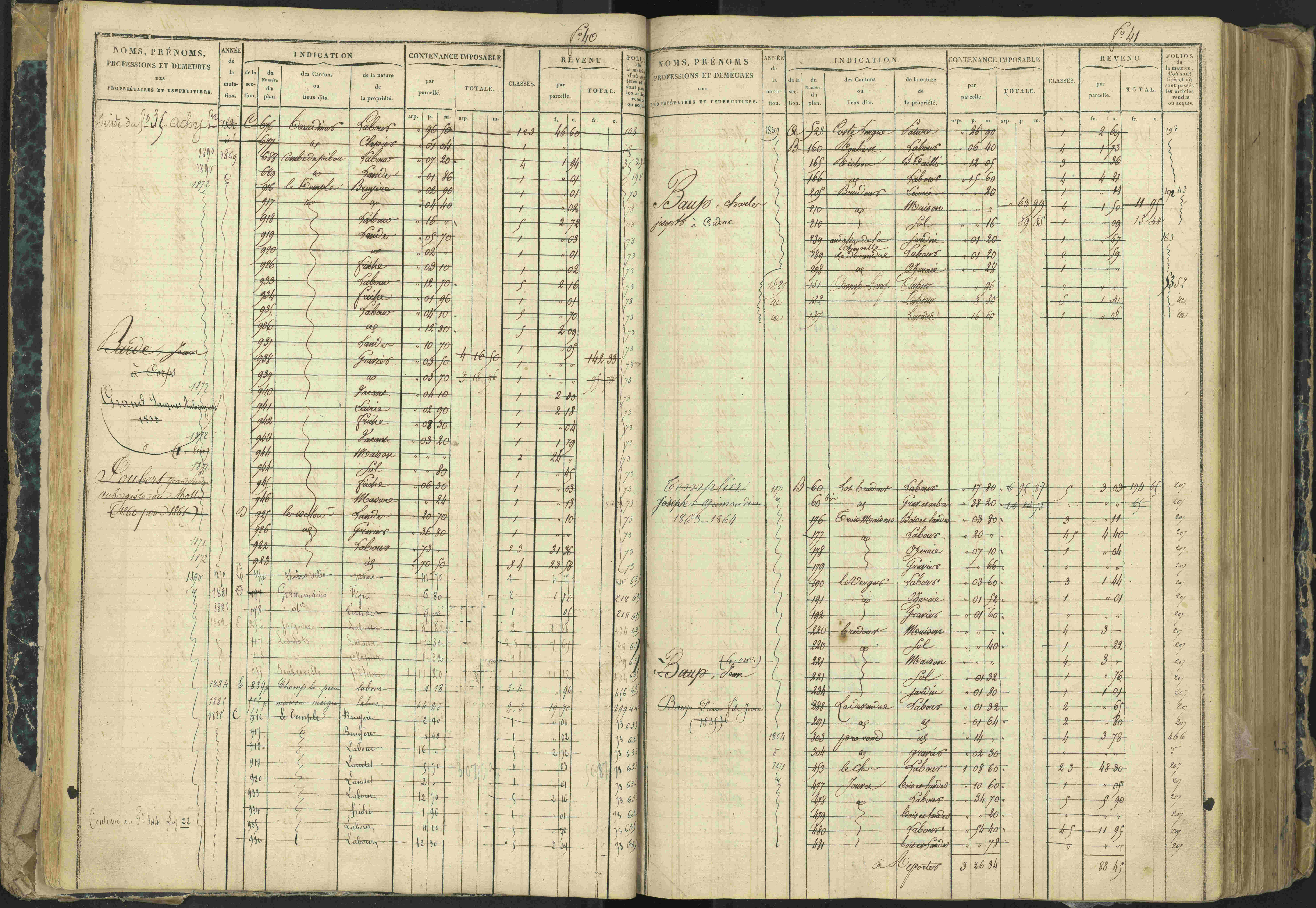 Aspres-lès-Corps - 3 P 177/2 - 3 P 177/2 - Matrice, folios 1-487.