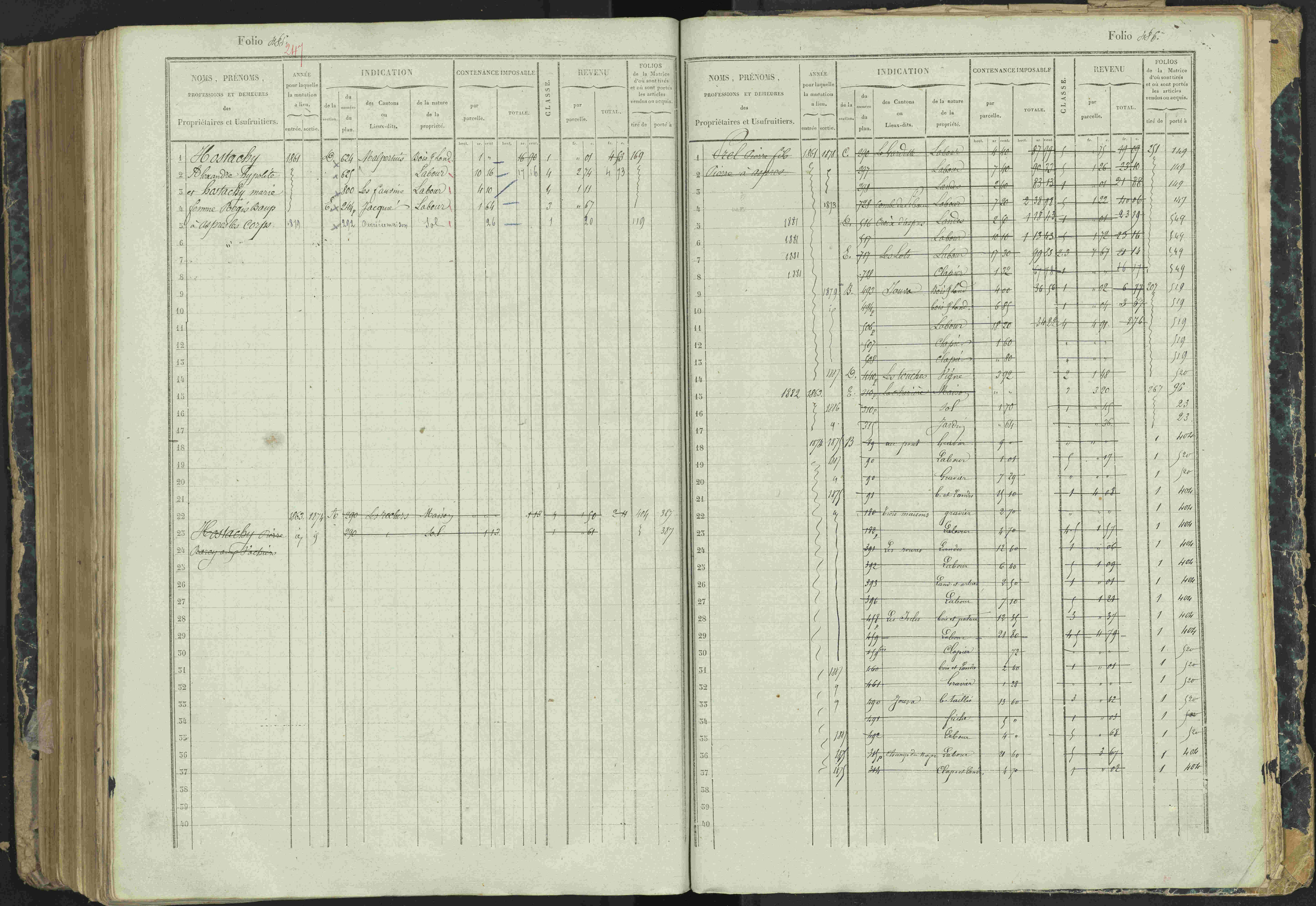 Aspres-lès-Corps - 3 P 177/2 - 3 P 177/2 - Matrice, folios 1-487.