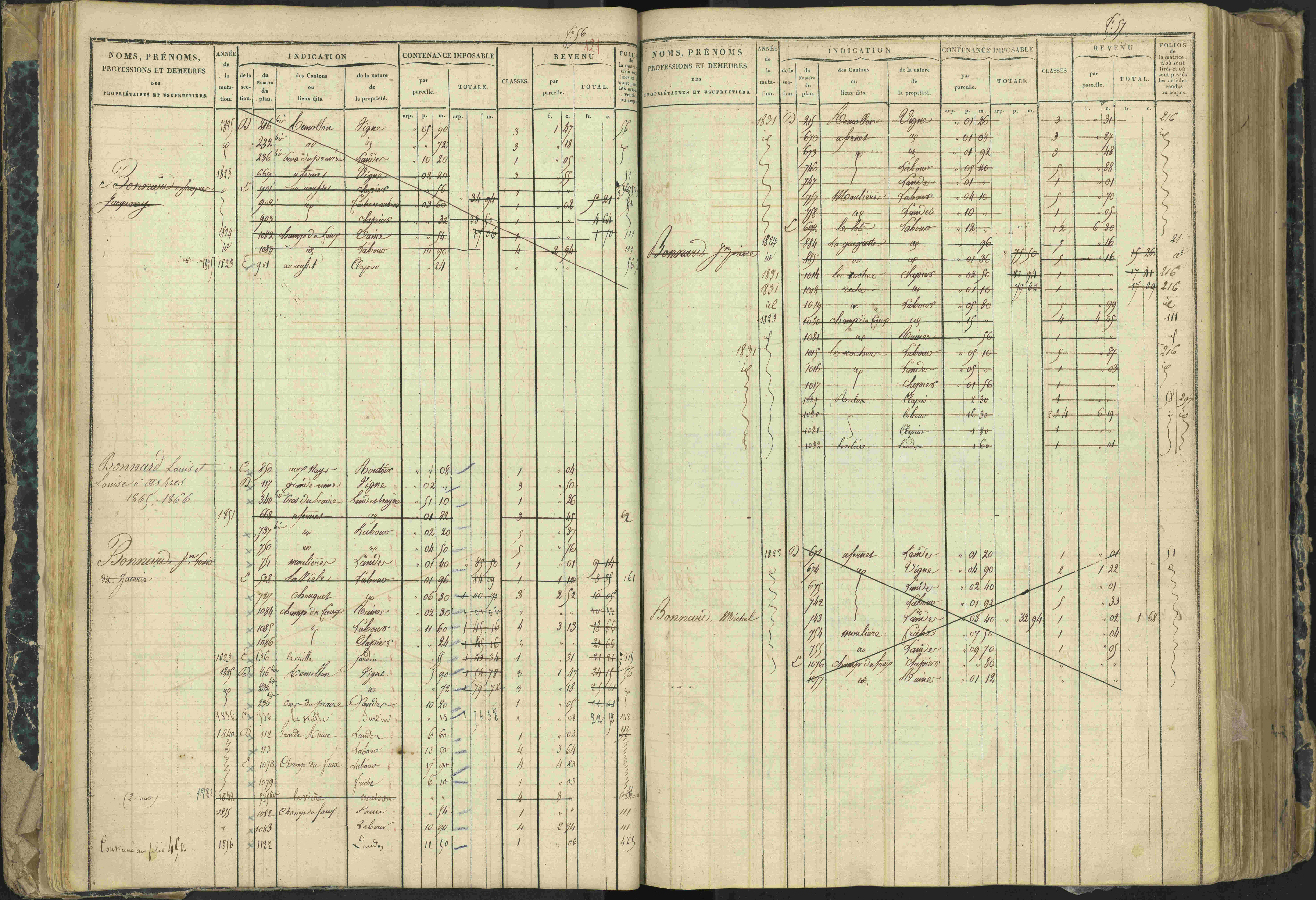 Aspres-lès-Corps - 3 P 177/2 - 3 P 177/2 - Matrice, folios 1-487.