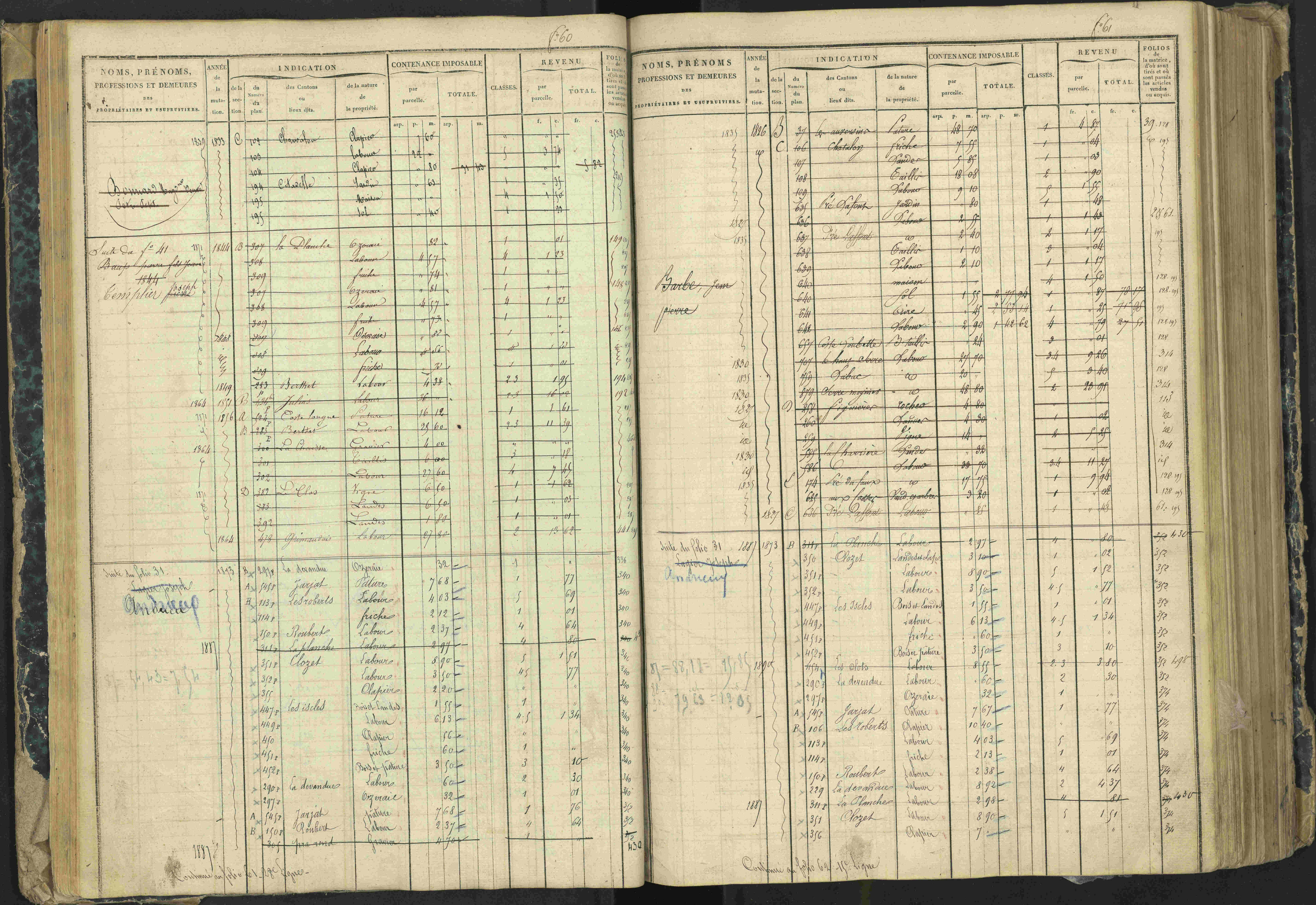 Aspres-lès-Corps - 3 P 177/2 - 3 P 177/2 - Matrice, folios 1-487.
