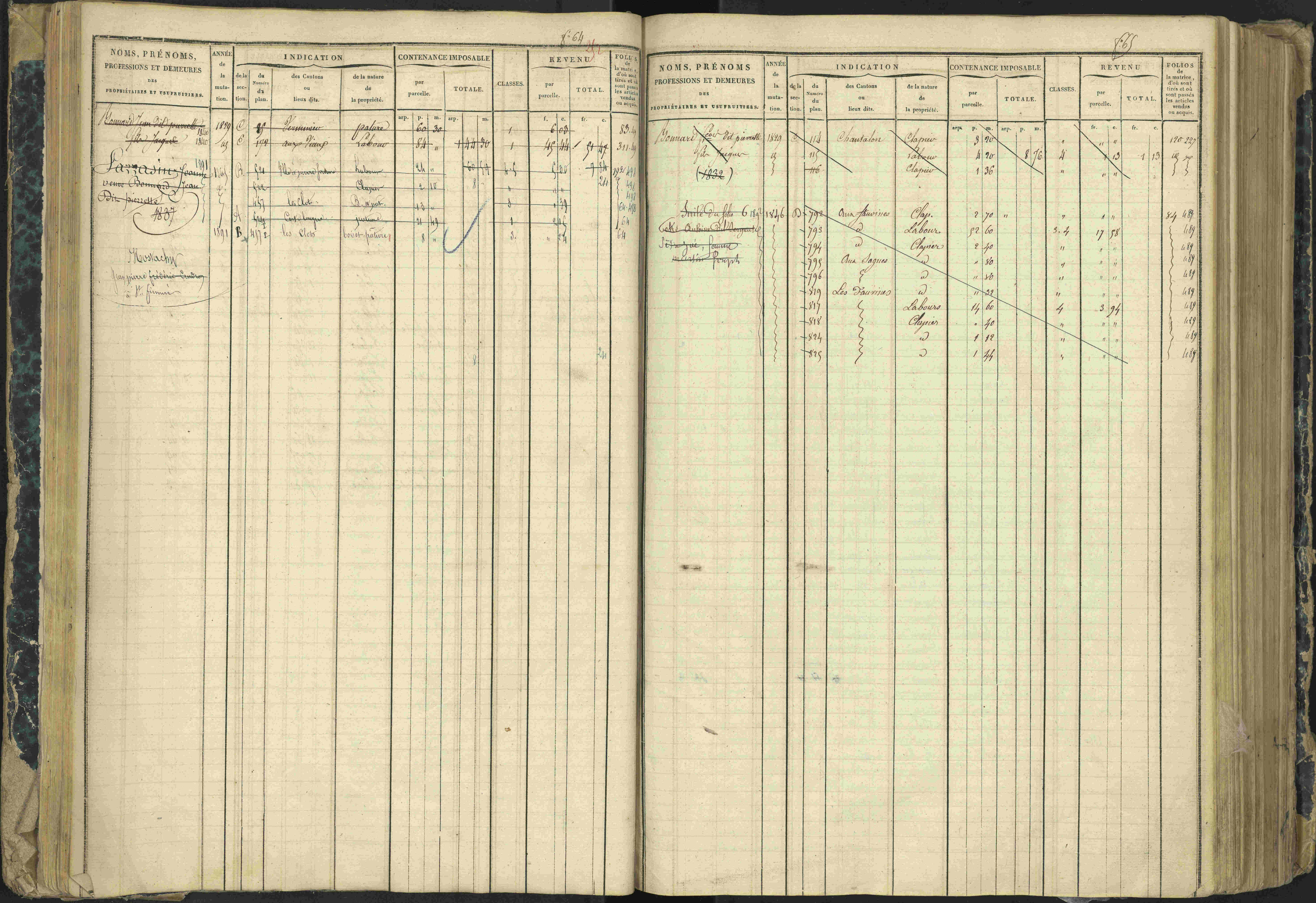 Aspres-lès-Corps - 3 P 177/2 - 3 P 177/2 - Matrice, folios 1-487.
