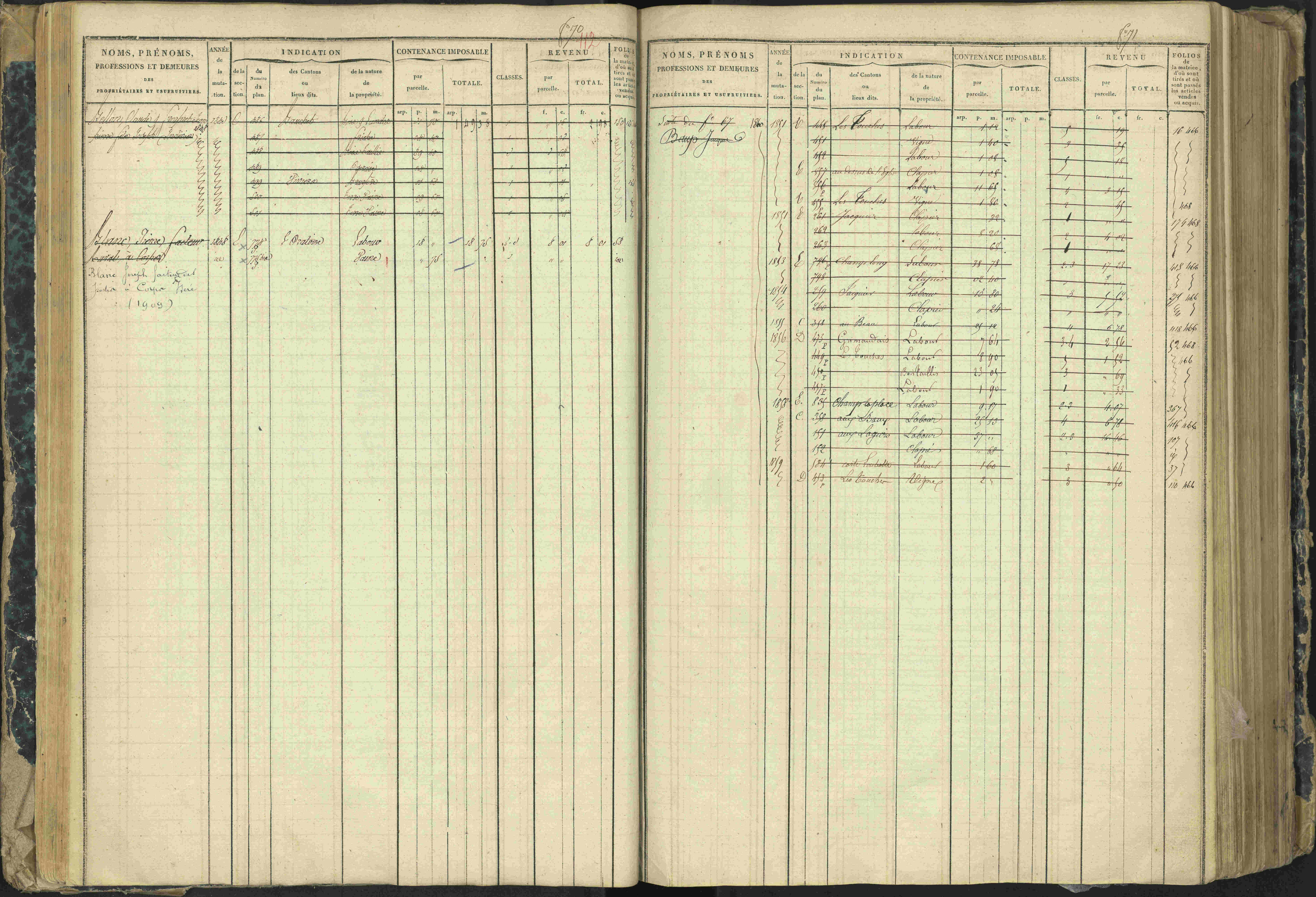 Aspres-lès-Corps - 3 P 177/2 - 3 P 177/2 - Matrice, folios 1-487.