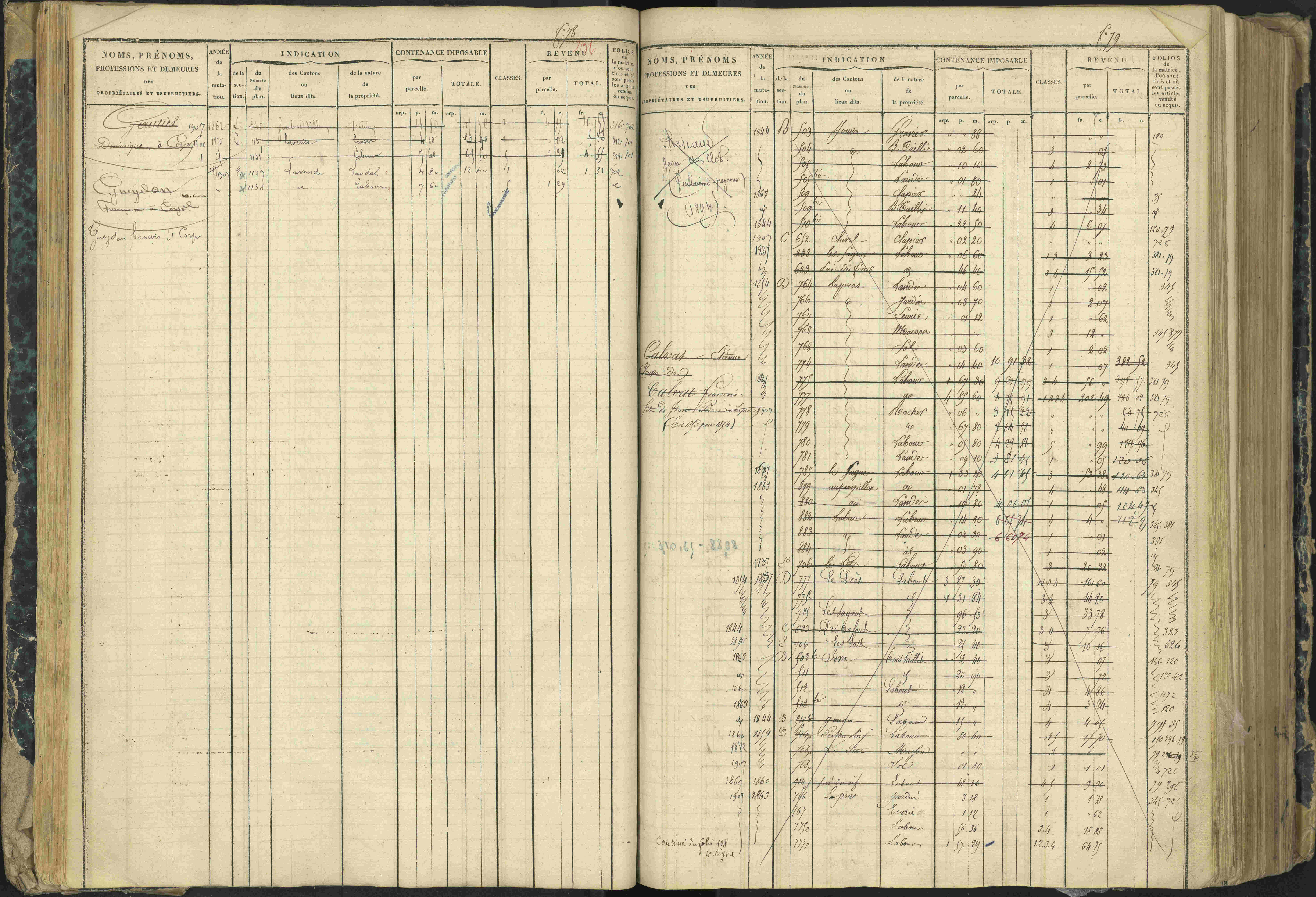 Aspres-lès-Corps - 3 P 177/2 - 3 P 177/2 - Matrice, folios 1-487.