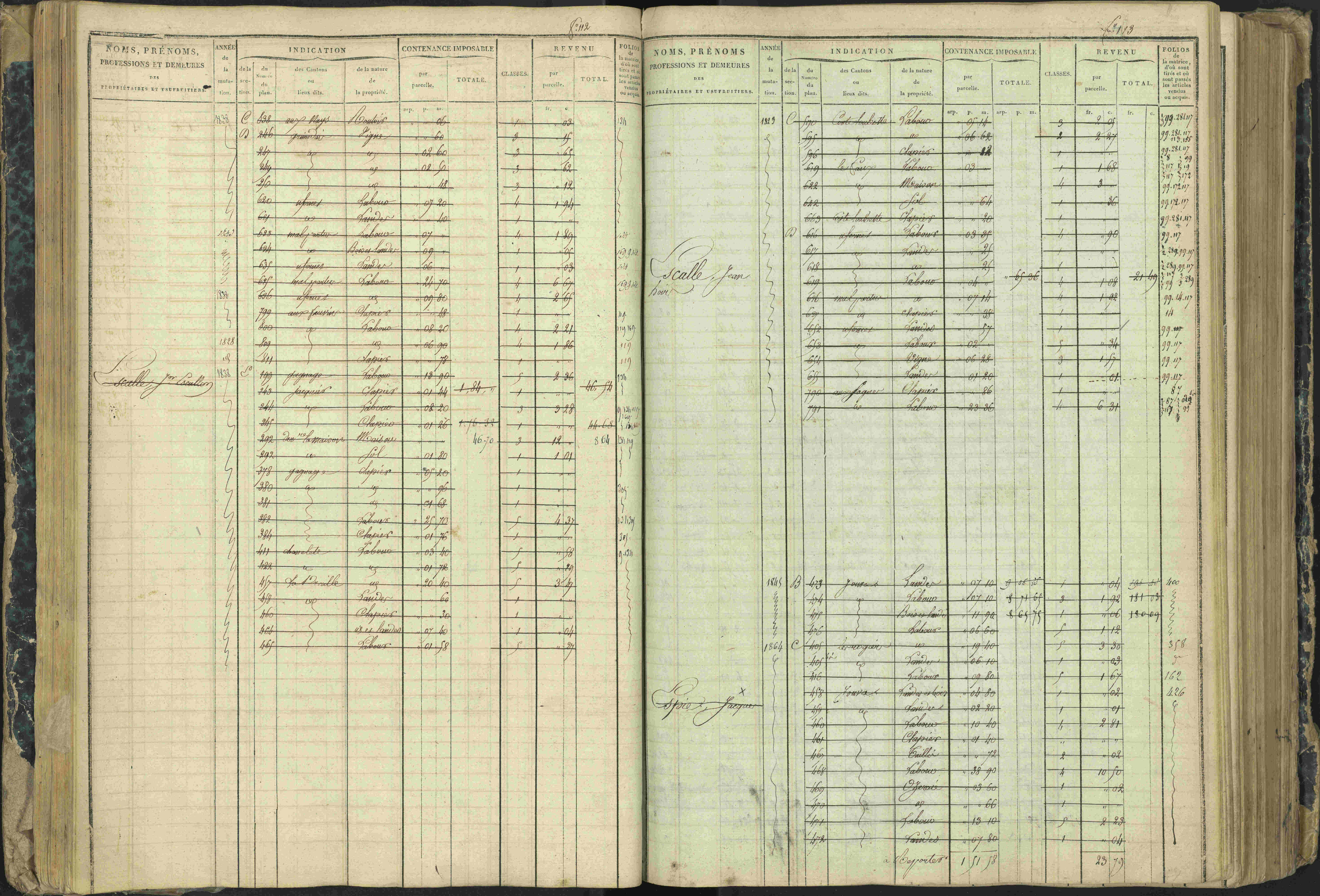 Aspres-lès-Corps - 3 P 177/2 - 3 P 177/2 - Matrice, folios 1-487.