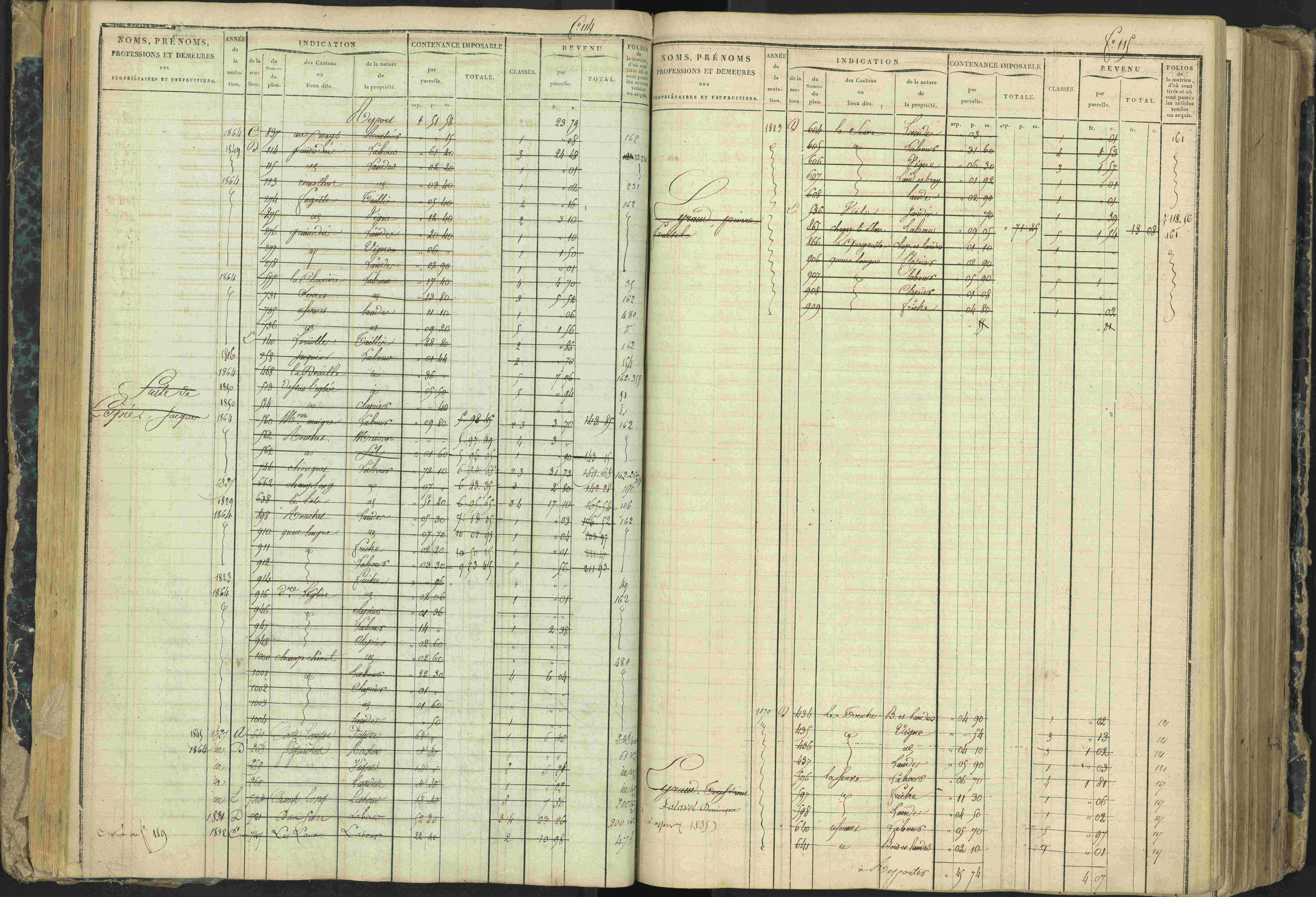 Aspres-lès-Corps - 3 P 177/2 - 3 P 177/2 - Matrice, folios 1-487.