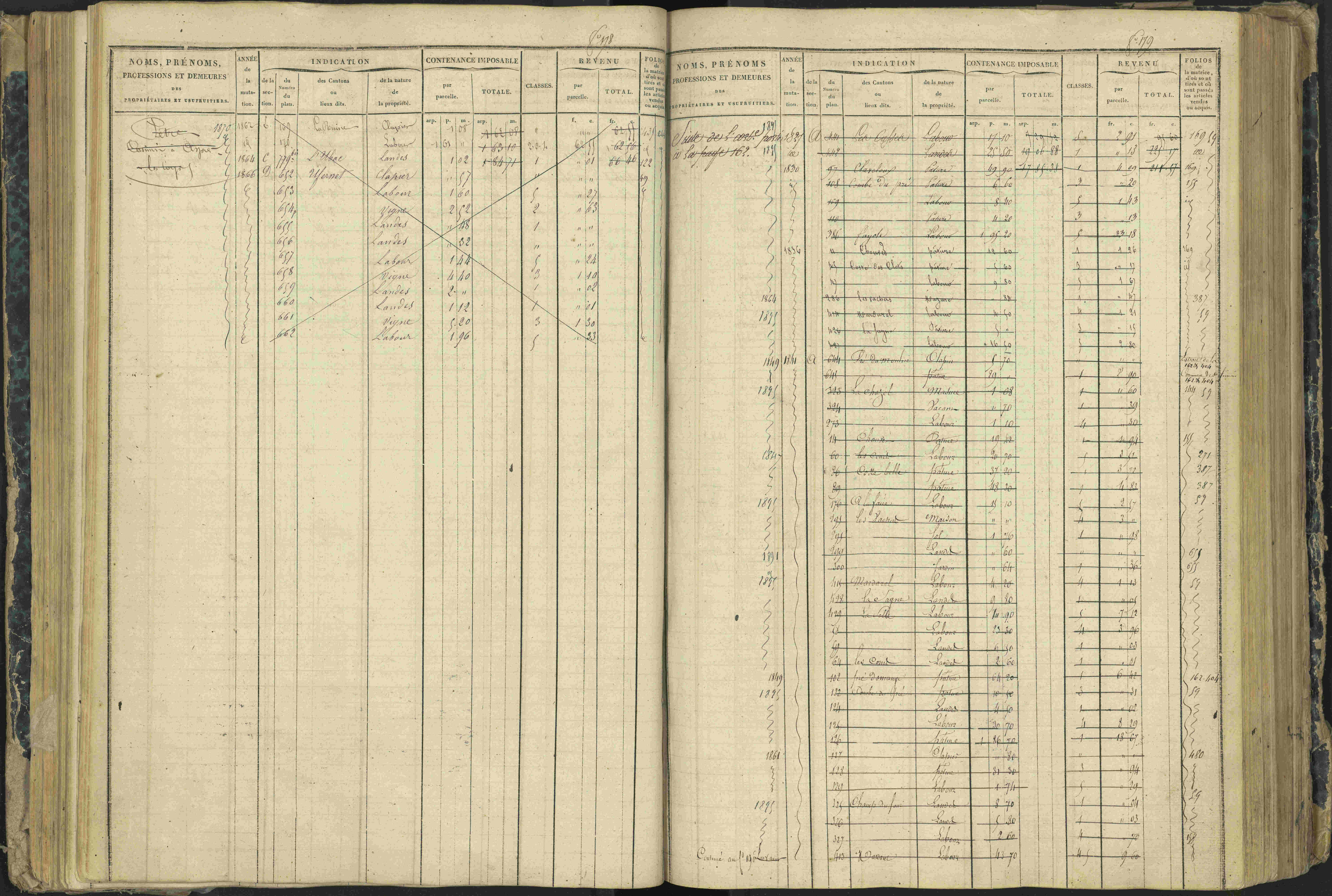 Aspres-lès-Corps - 3 P 177/2 - 3 P 177/2 - Matrice, folios 1-487.