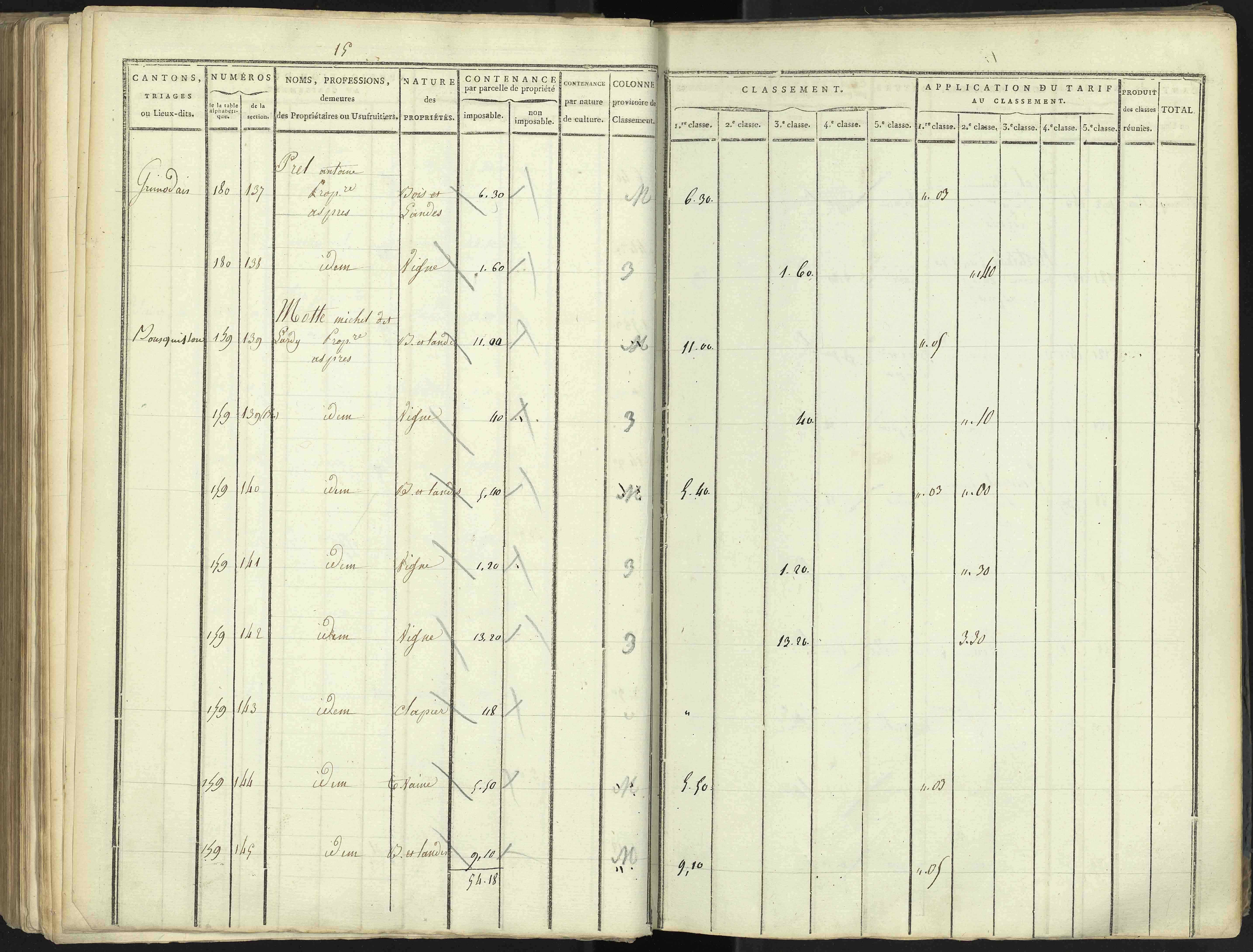 Aspres-lès-Corps - 3 P 176/4 - 3 P 176/4 - Section D