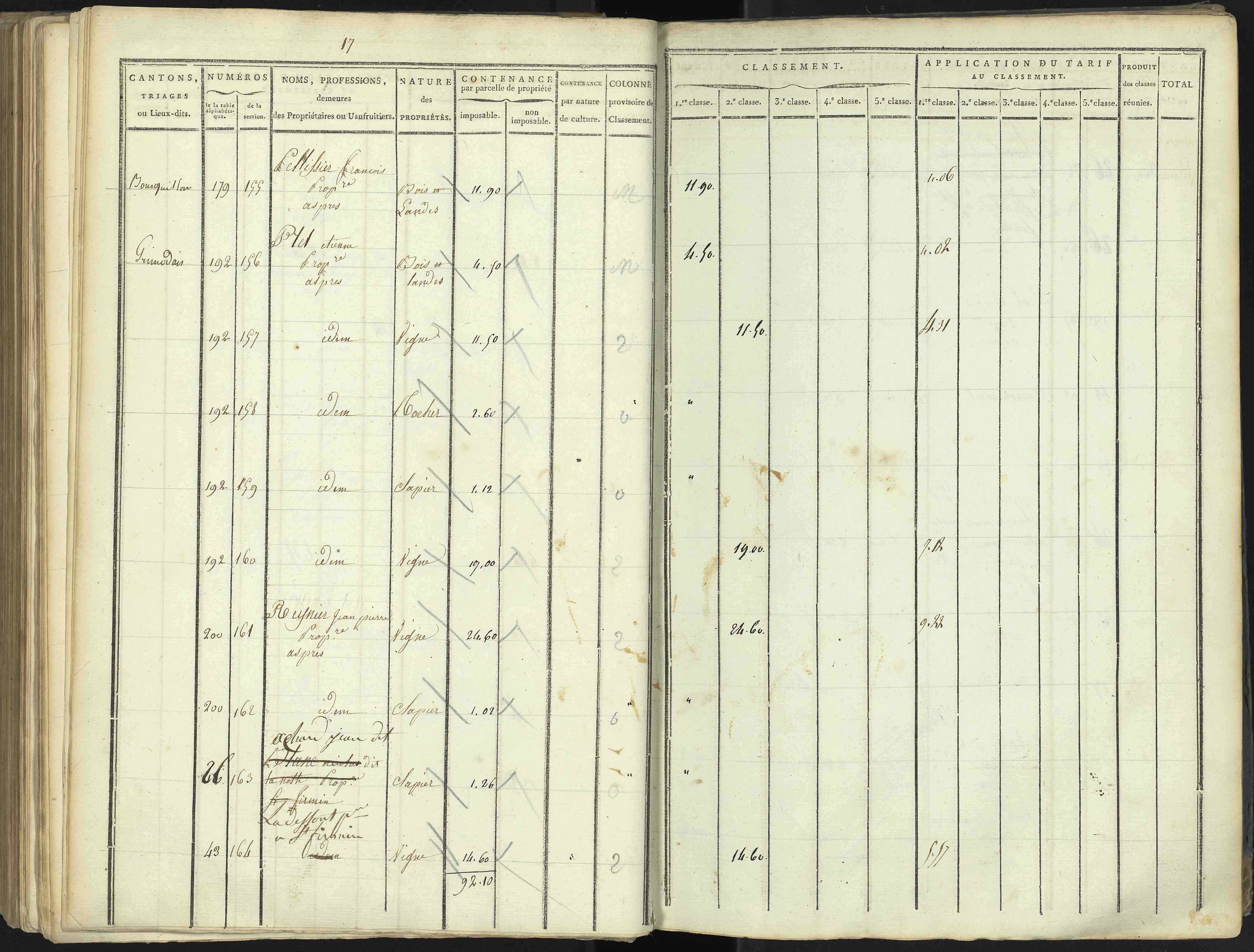Aspres-lès-Corps - 3 P 176/4 - 3 P 176/4 - Section D