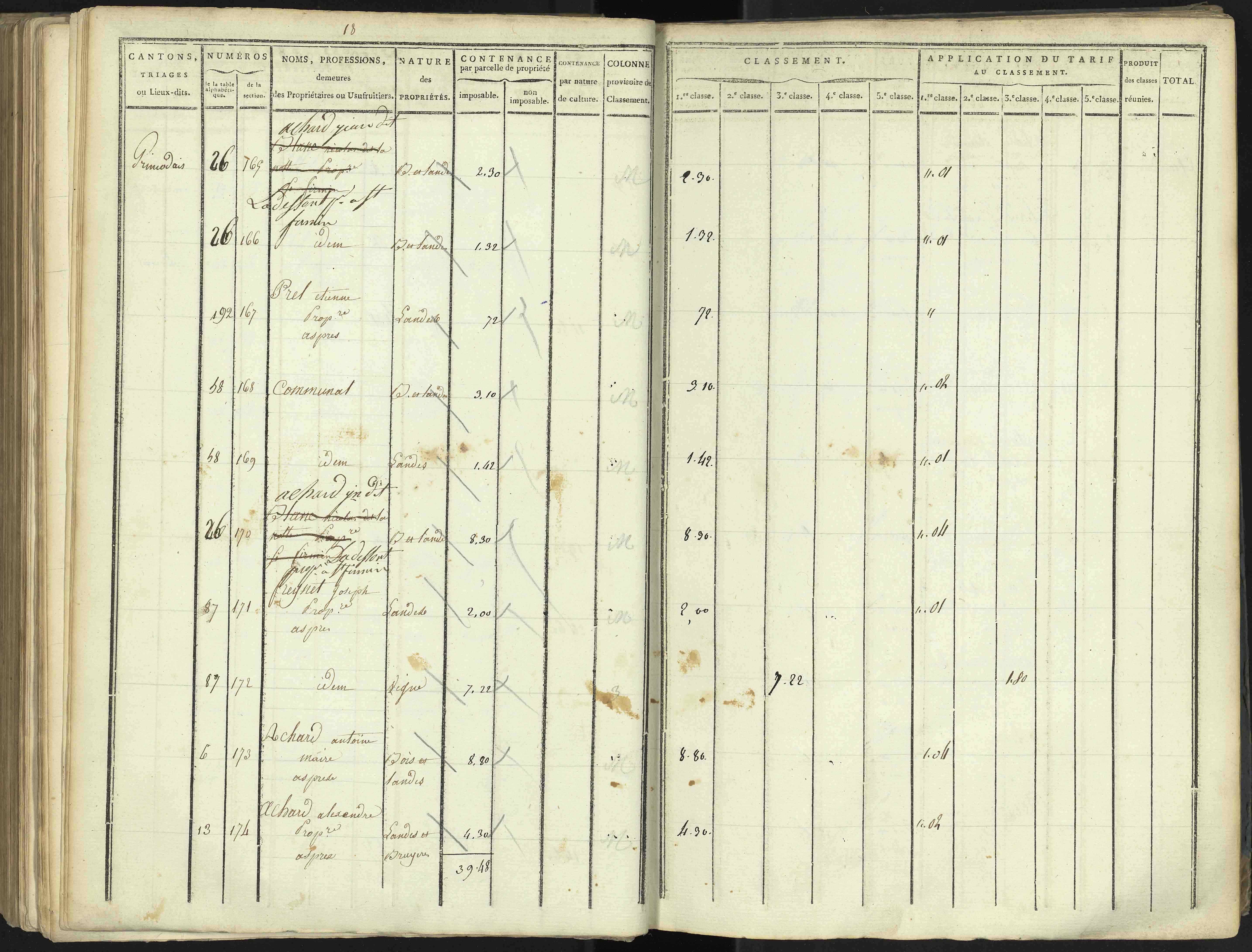 Aspres-lès-Corps - 3 P 176/4 - 3 P 176/4 - Section D