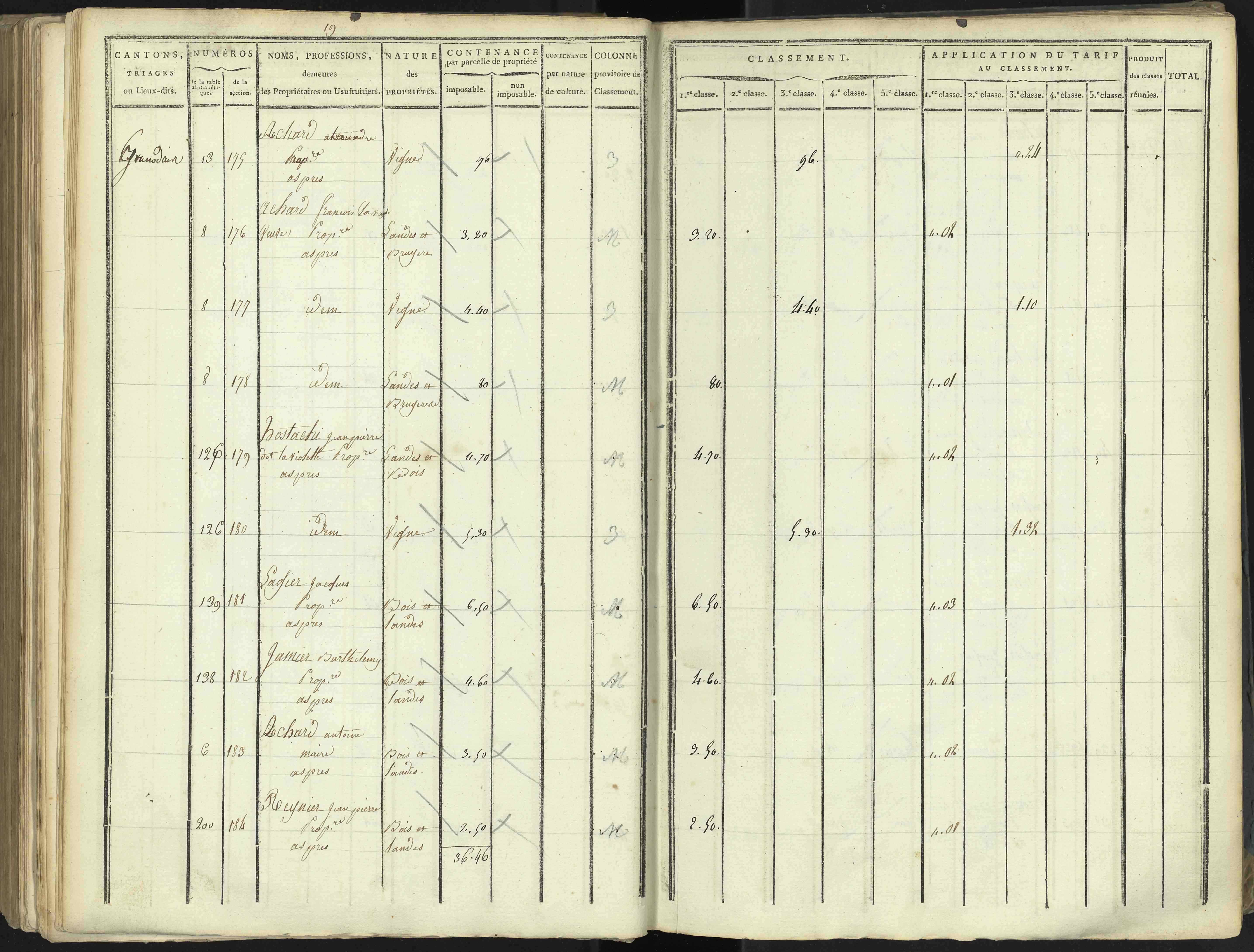 Aspres-lès-Corps - 3 P 176/4 - 3 P 176/4 - Section D