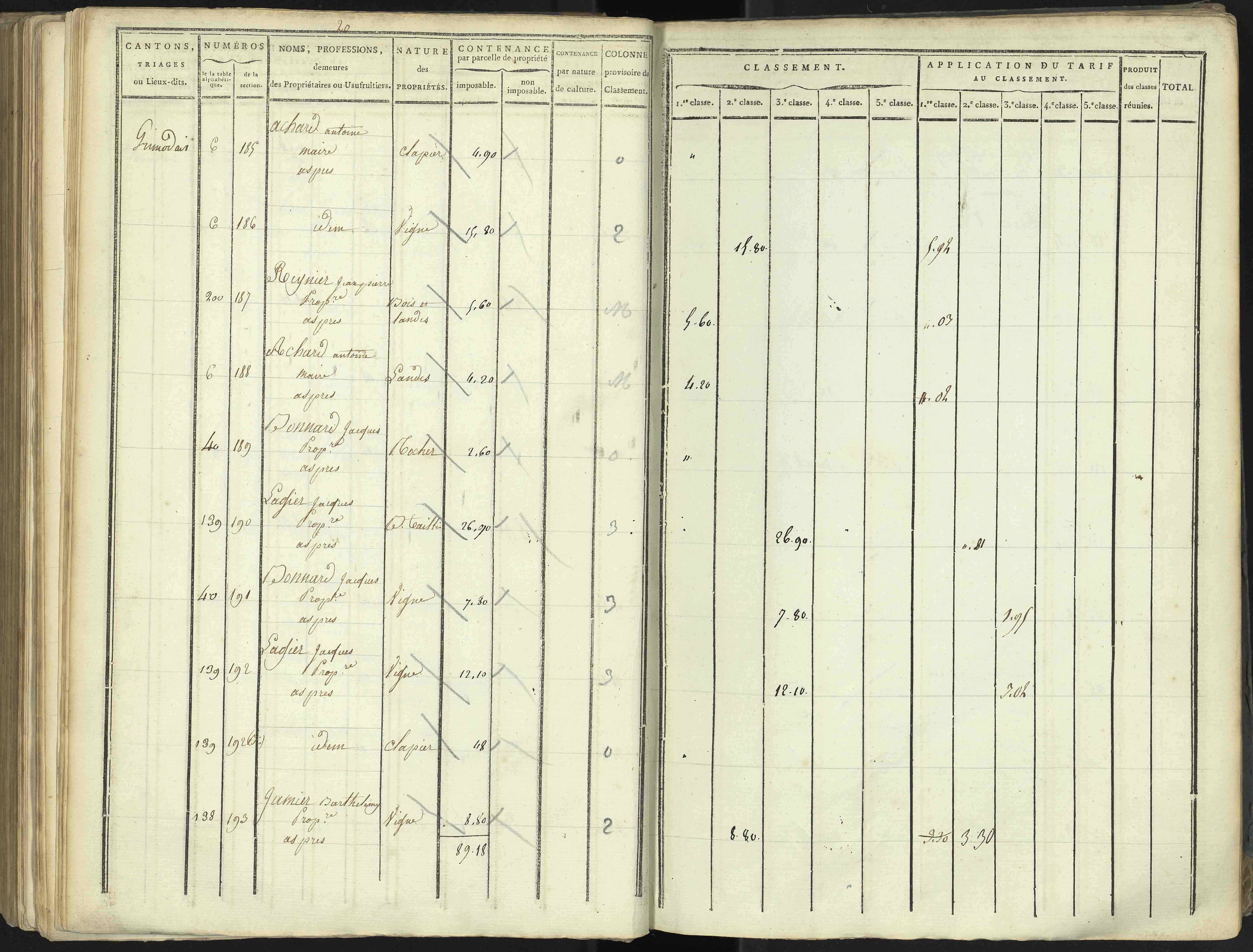 Aspres-lès-Corps - 3 P 176/4 - 3 P 176/4 - Section D