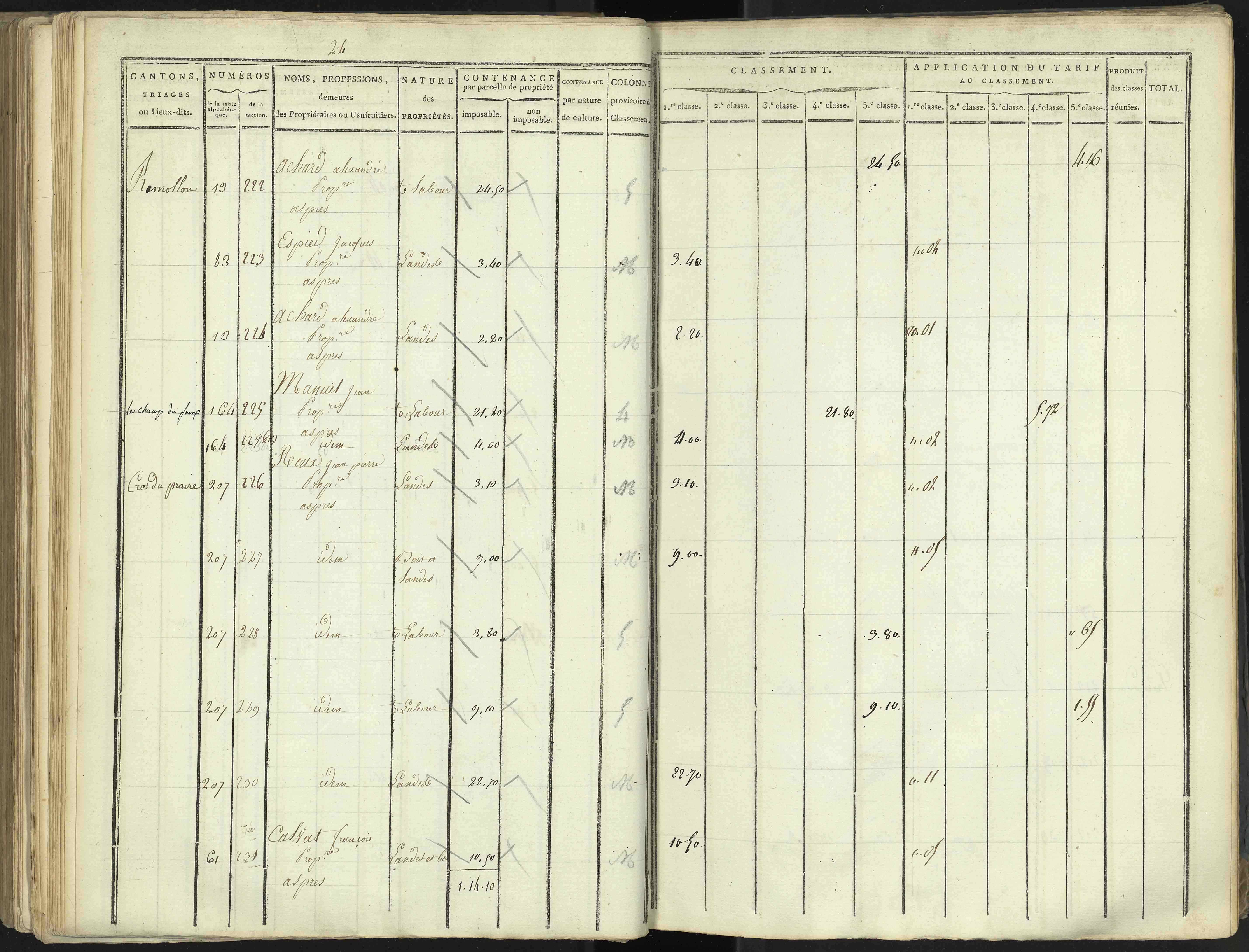 Aspres-lès-Corps - 3 P 176/4 - 3 P 176/4 - Section D