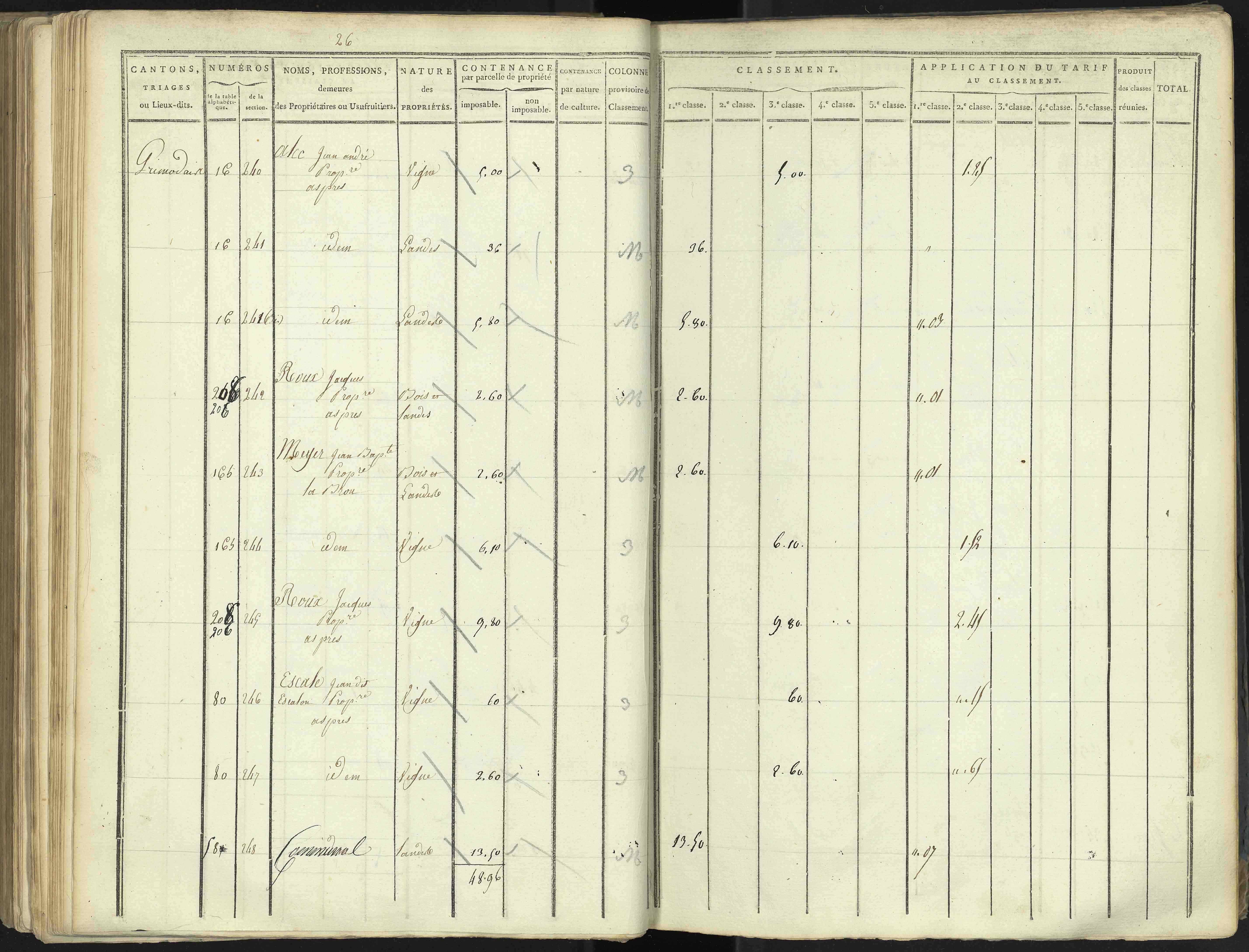Aspres-lès-Corps - 3 P 176/4 - 3 P 176/4 - Section D