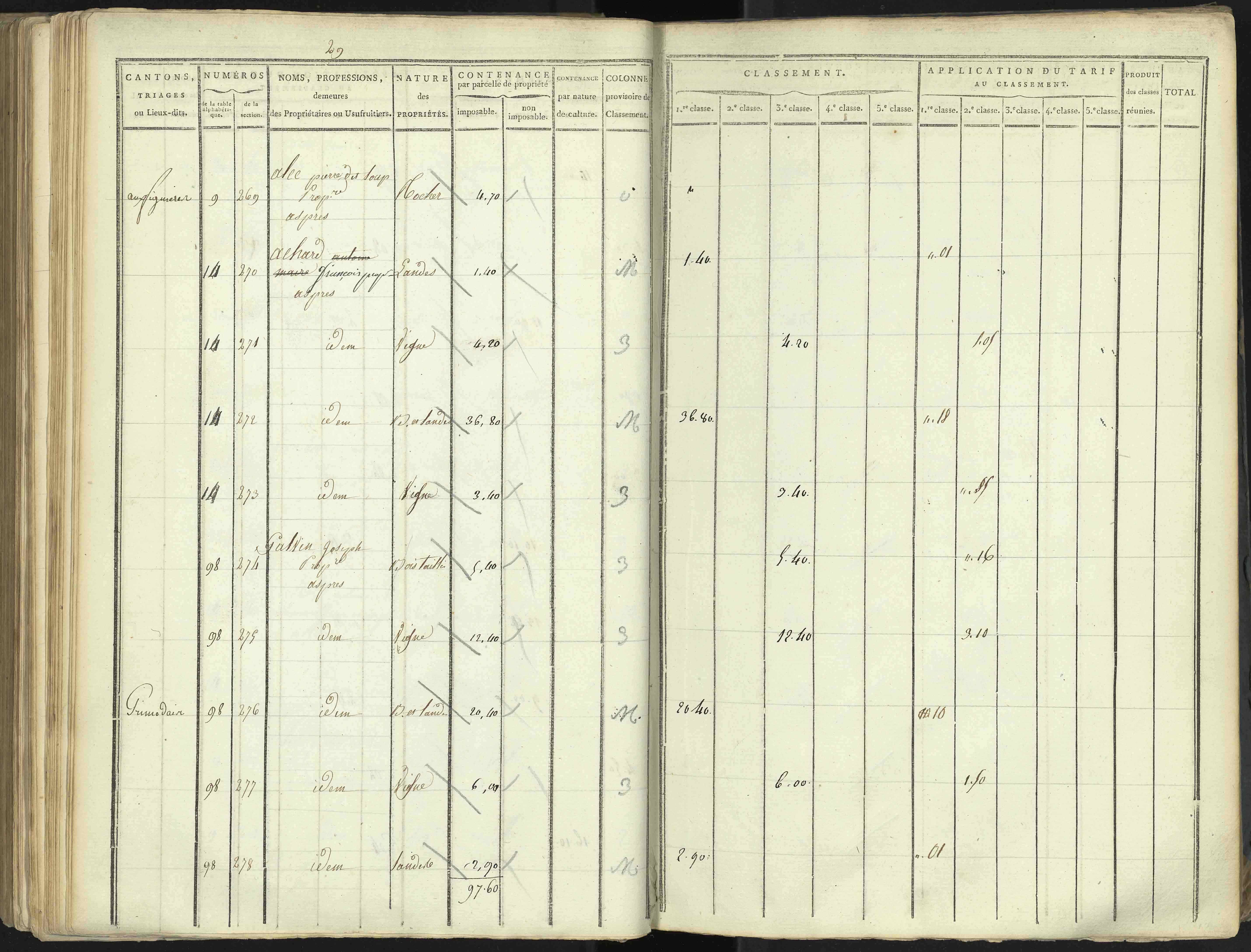 Aspres-lès-Corps - 3 P 176/4 - 3 P 176/4 - Section D