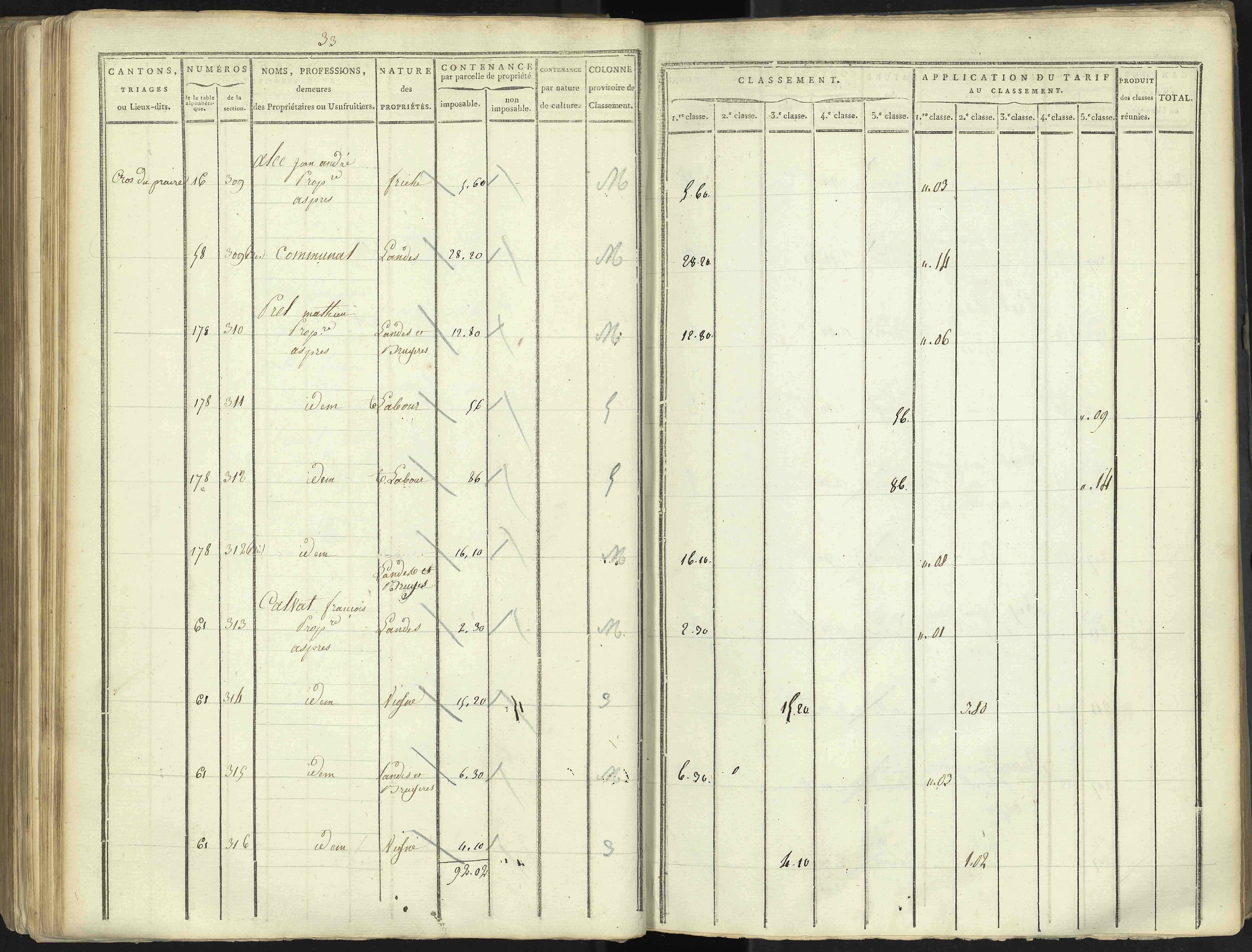 Aspres-lès-Corps - 3 P 176/4 - 3 P 176/4 - Section D