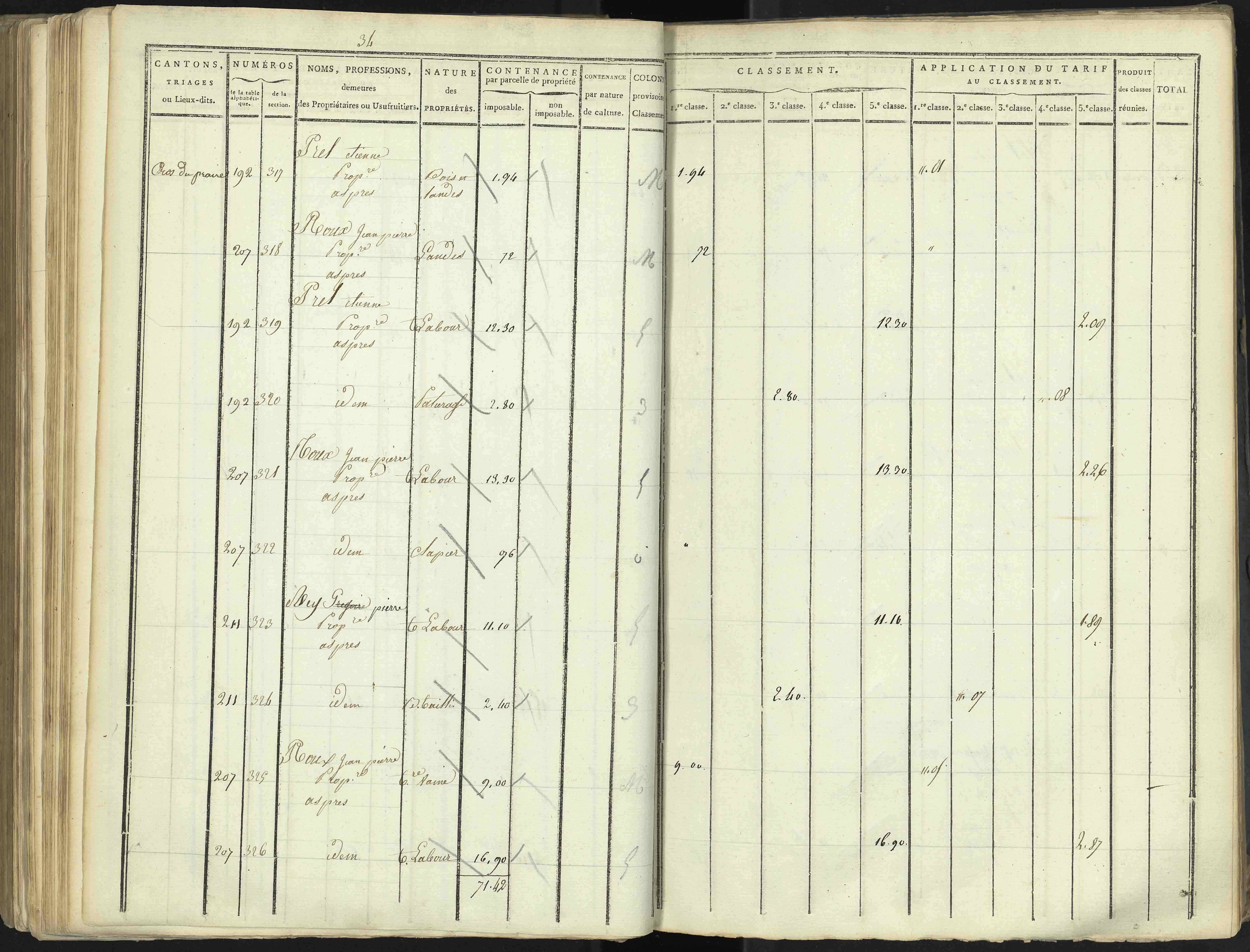 Aspres-lès-Corps - 3 P 176/4 - 3 P 176/4 - Section D