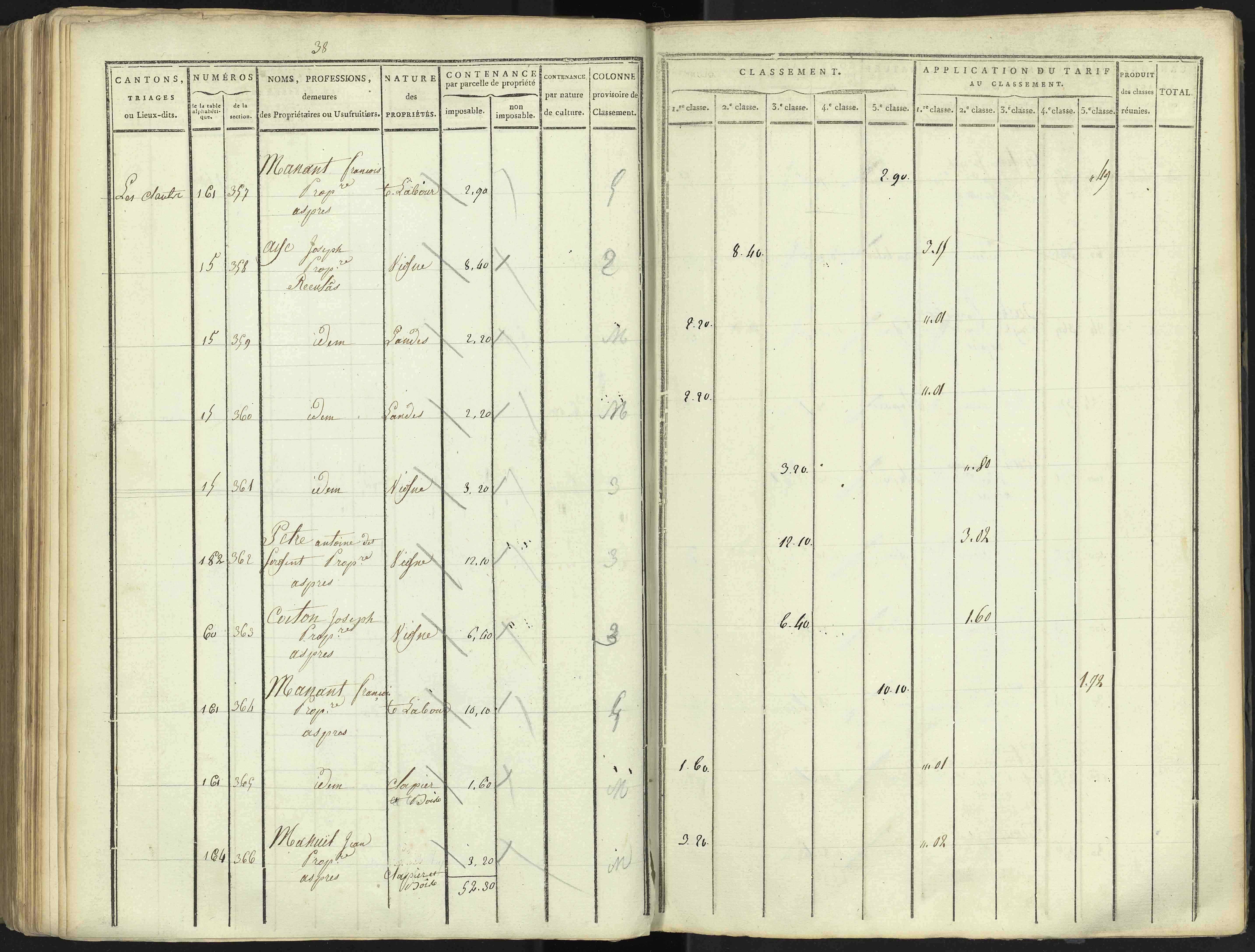 Aspres-lès-Corps - 3 P 176/4 - 3 P 176/4 - Section D