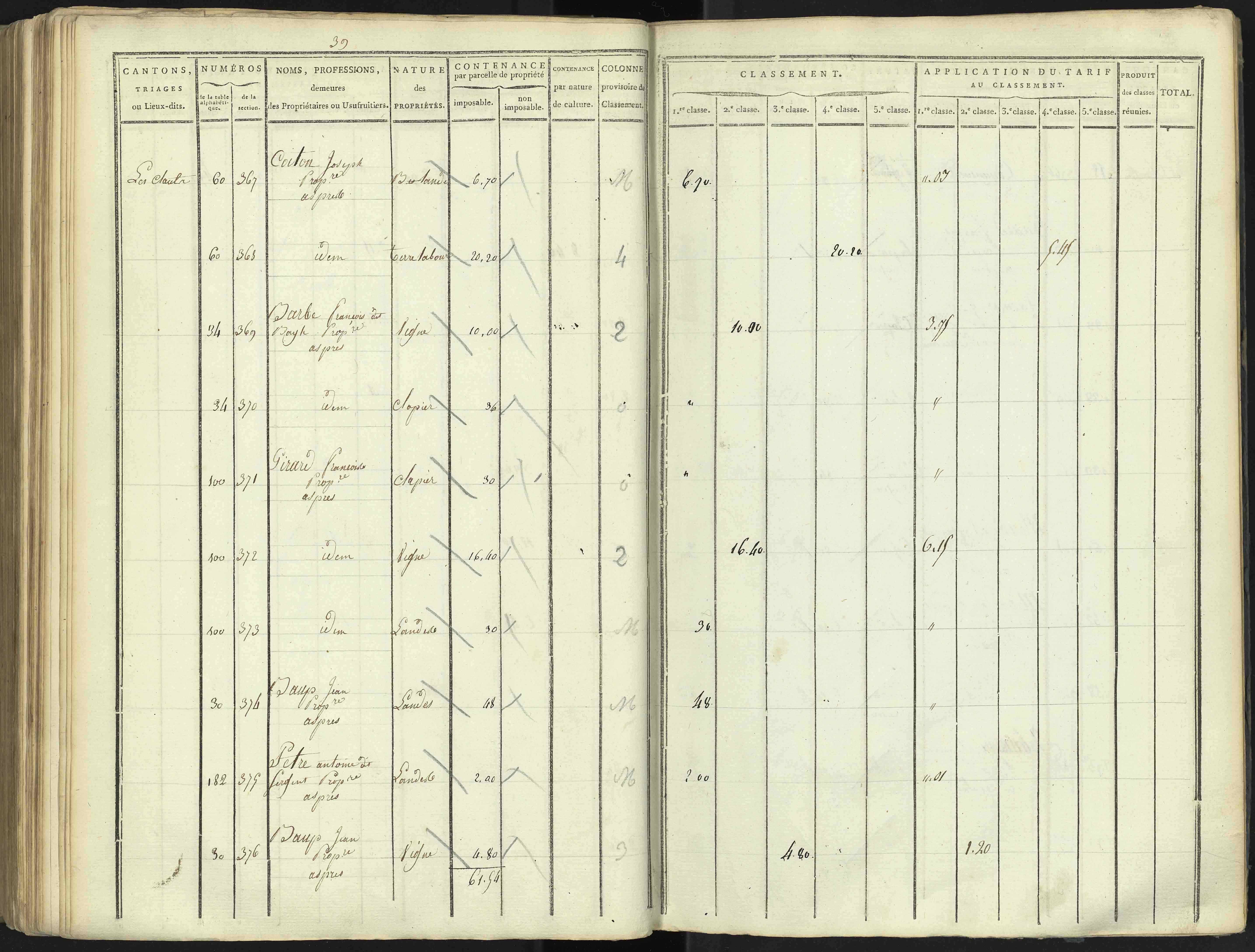 Aspres-lès-Corps - 3 P 176/4 - 3 P 176/4 - Section D