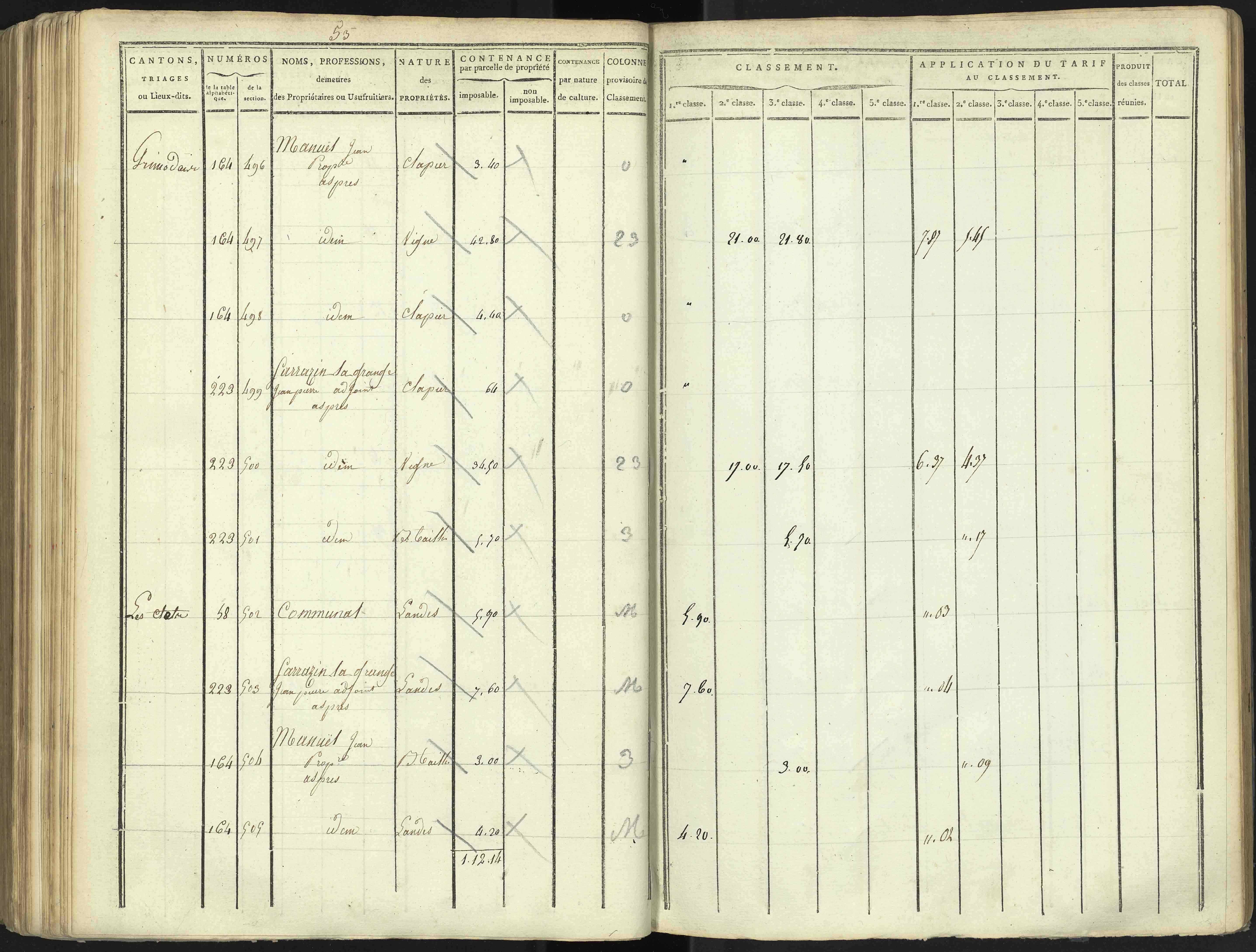 Aspres-lès-Corps - 3 P 176/4 - 3 P 176/4 - Section D