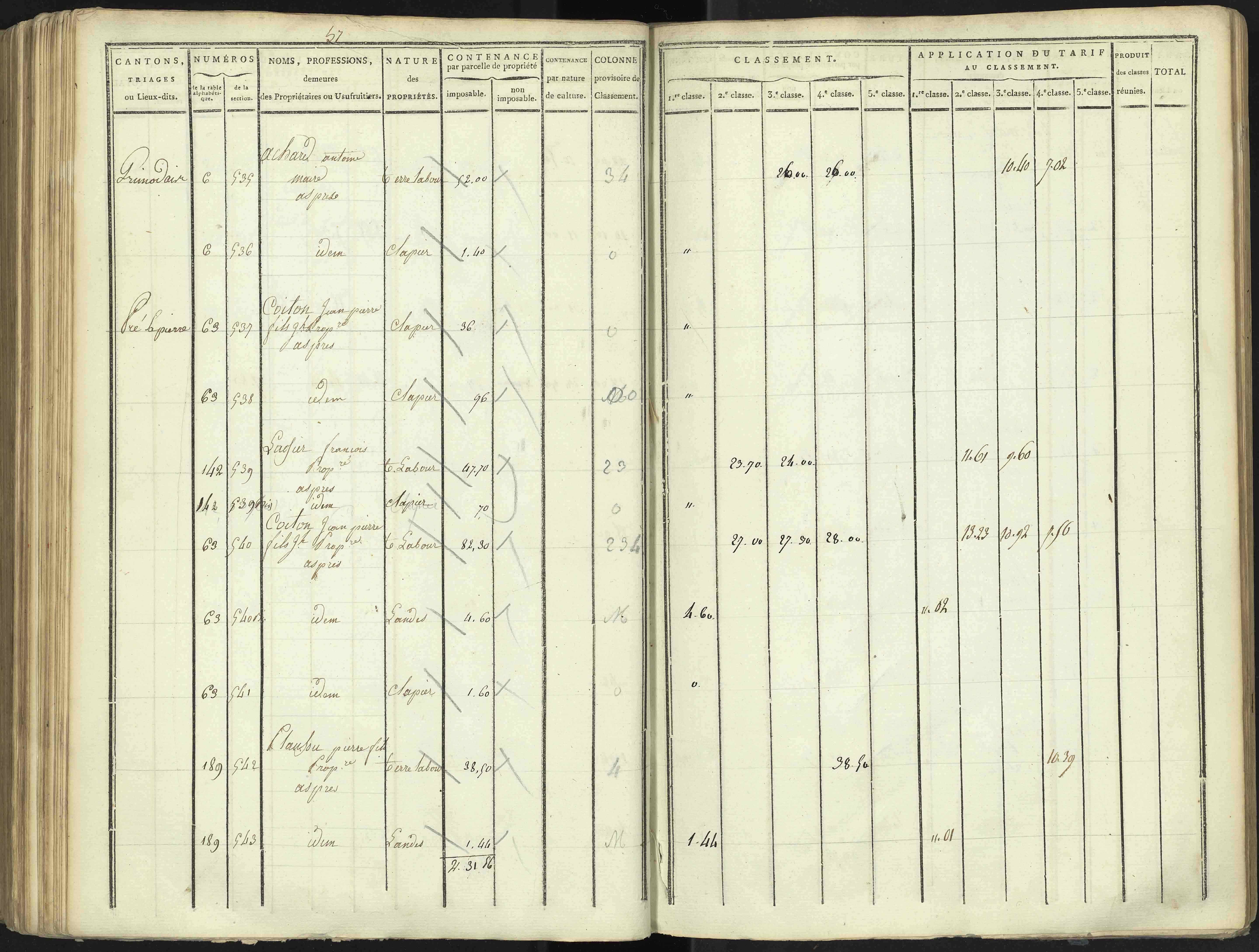 Aspres-lès-Corps - 3 P 176/4 - 3 P 176/4 - Section D
