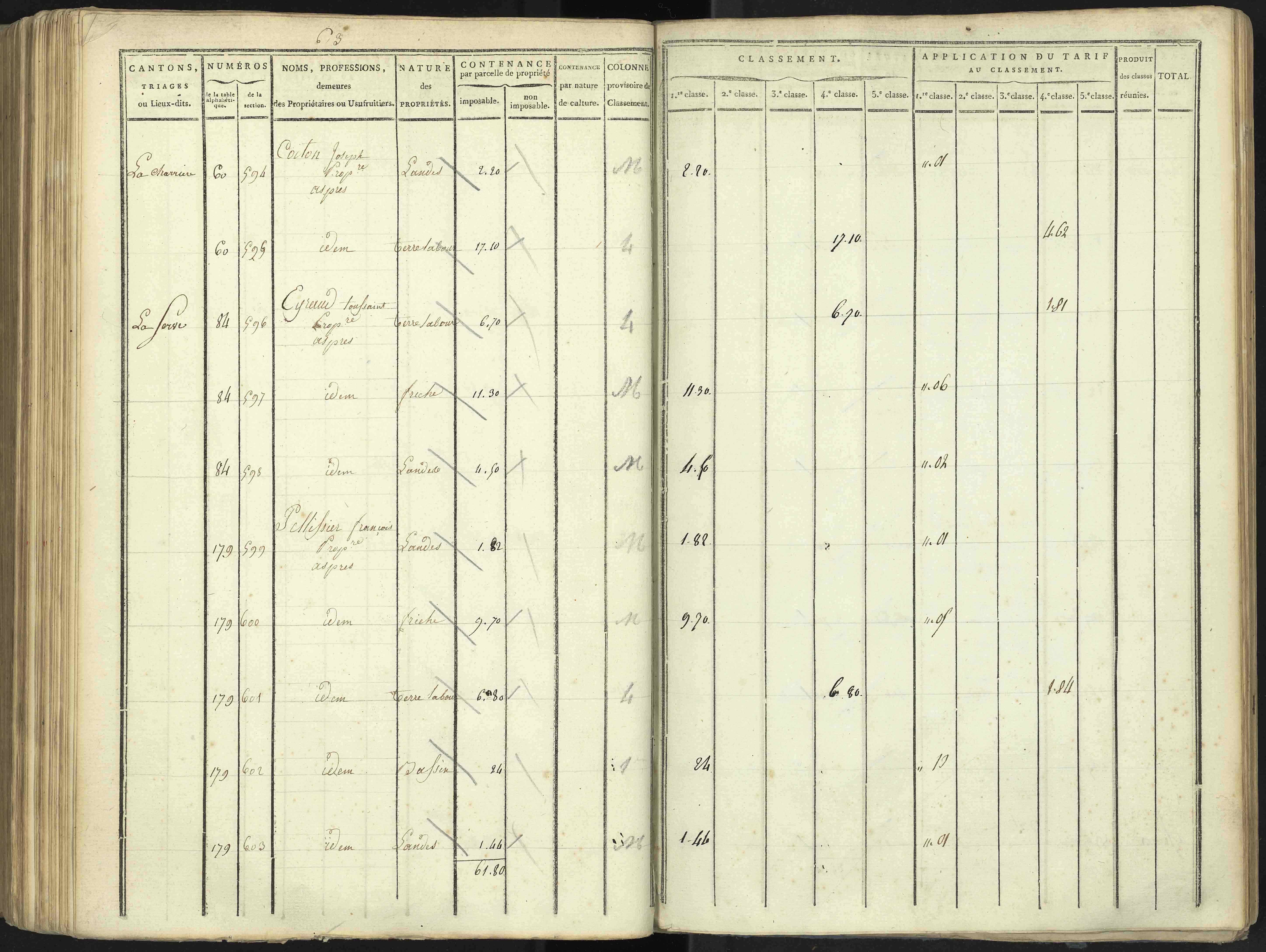 Aspres-lès-Corps - 3 P 176/4 - 3 P 176/4 - Section D