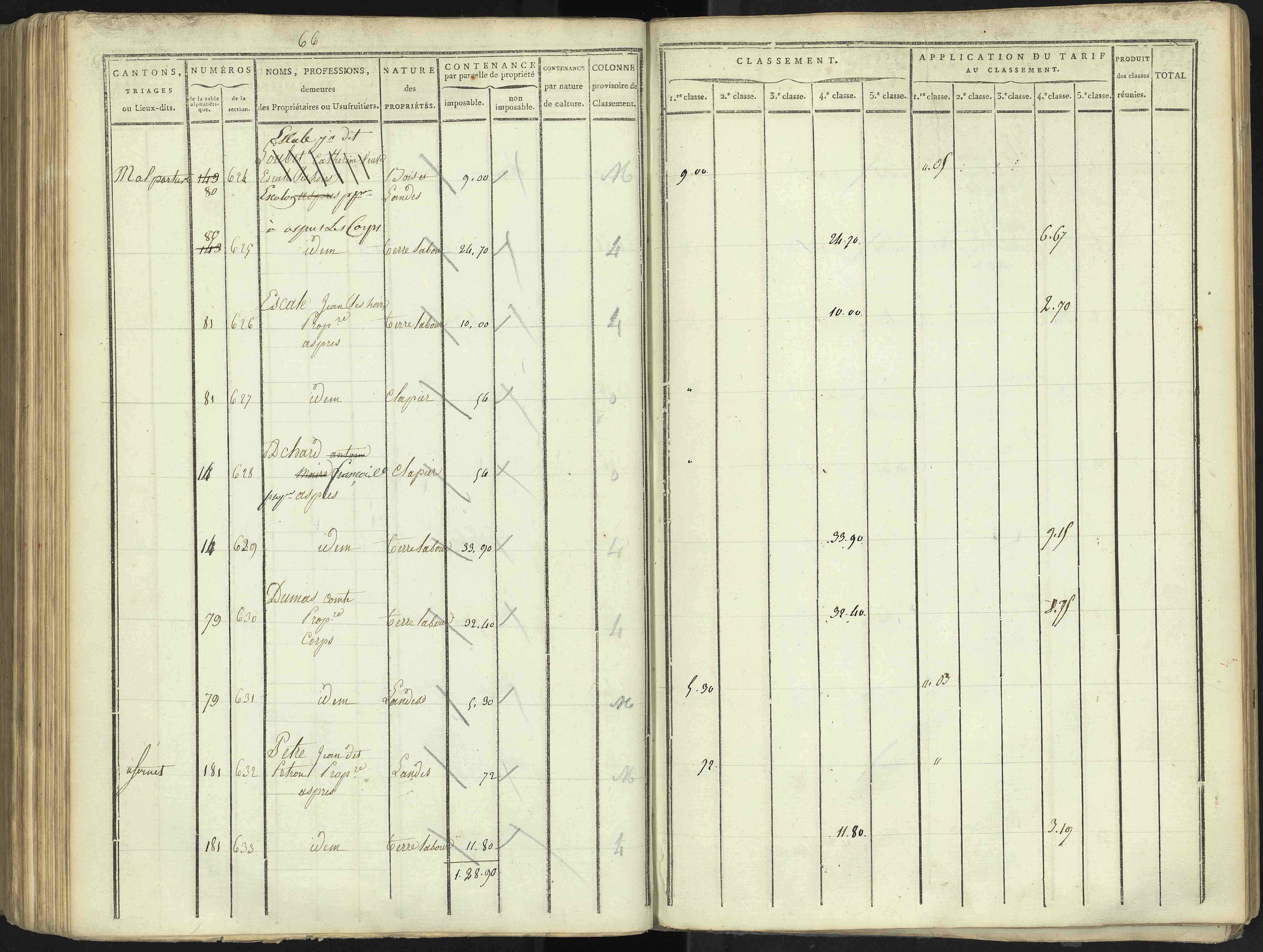 Aspres-lès-Corps - 3 P 176/4 - 3 P 176/4 - Section D