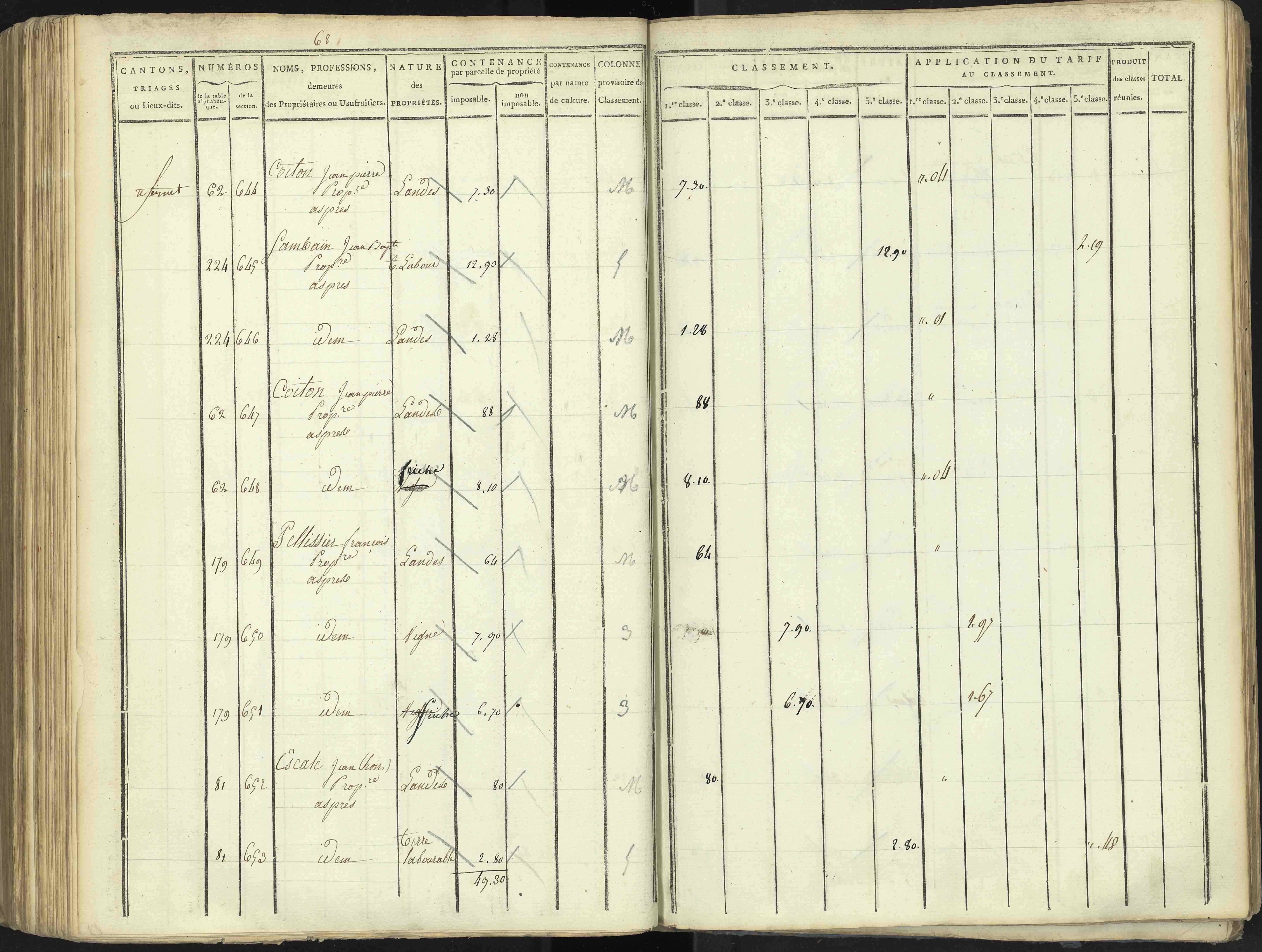 Aspres-lès-Corps - 3 P 176/4 - 3 P 176/4 - Section D