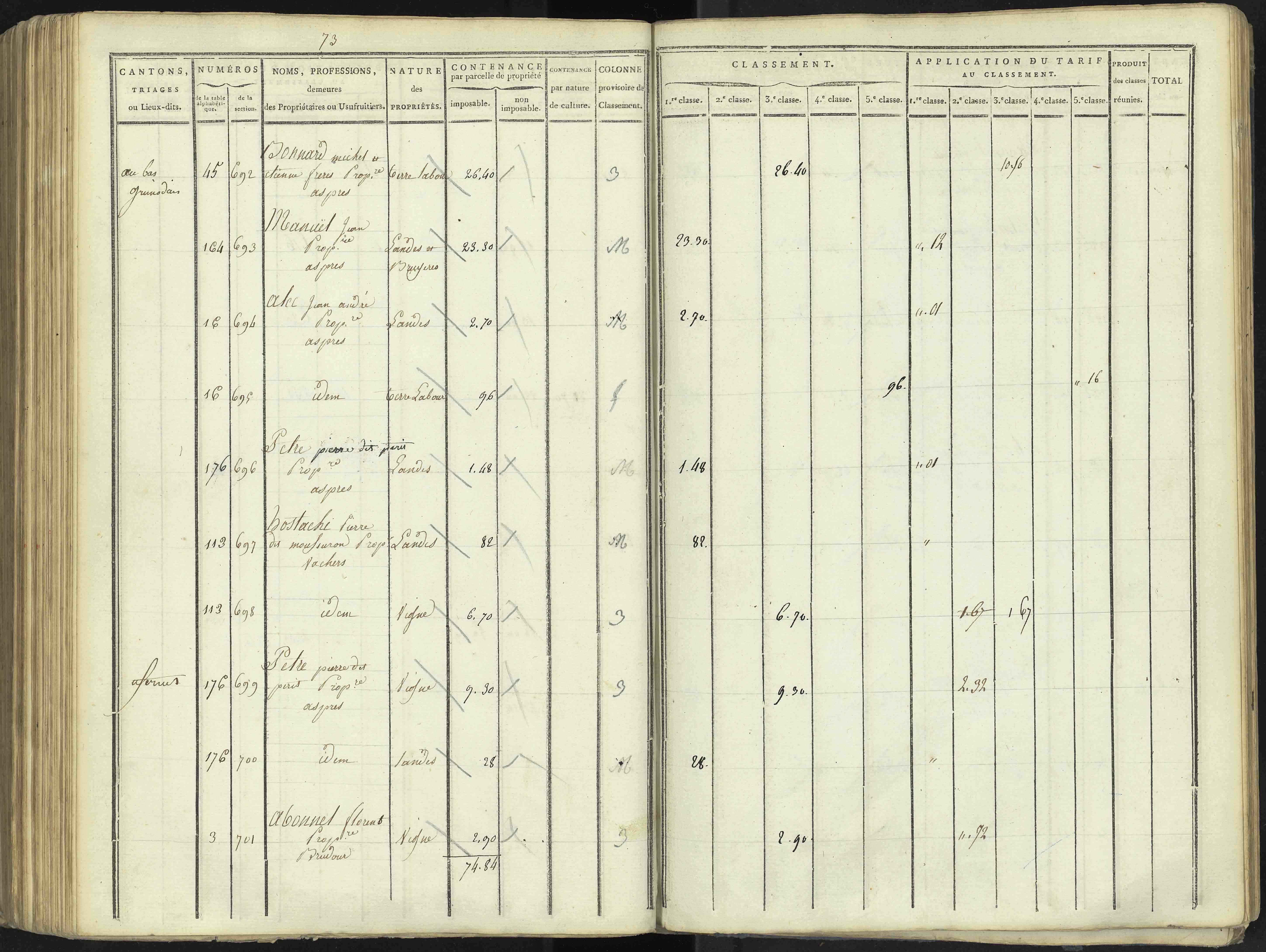 Aspres-lès-Corps - 3 P 176/4 - 3 P 176/4 - Section D