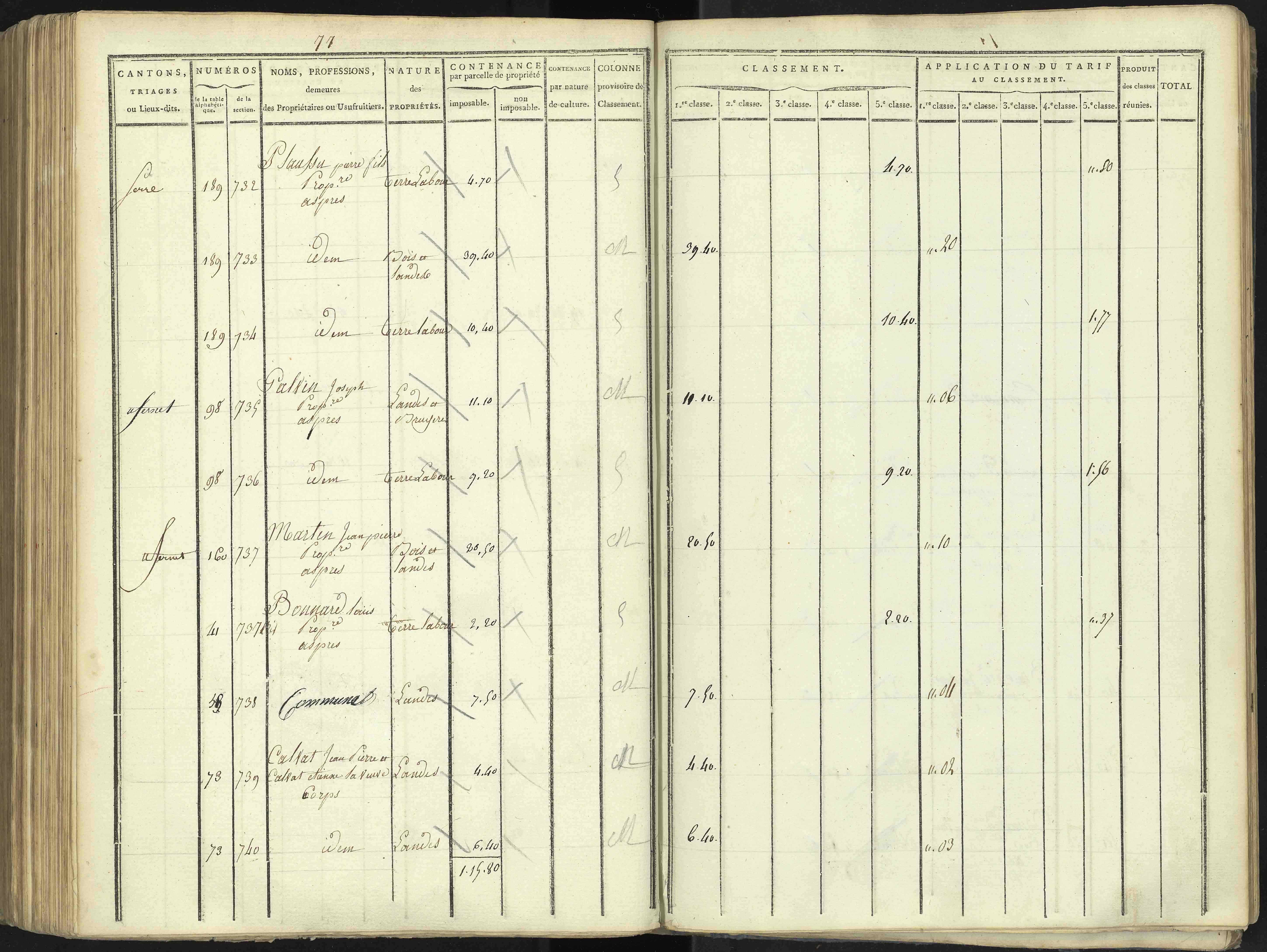 Aspres-lès-Corps - 3 P 176/4 - 3 P 176/4 - Section D