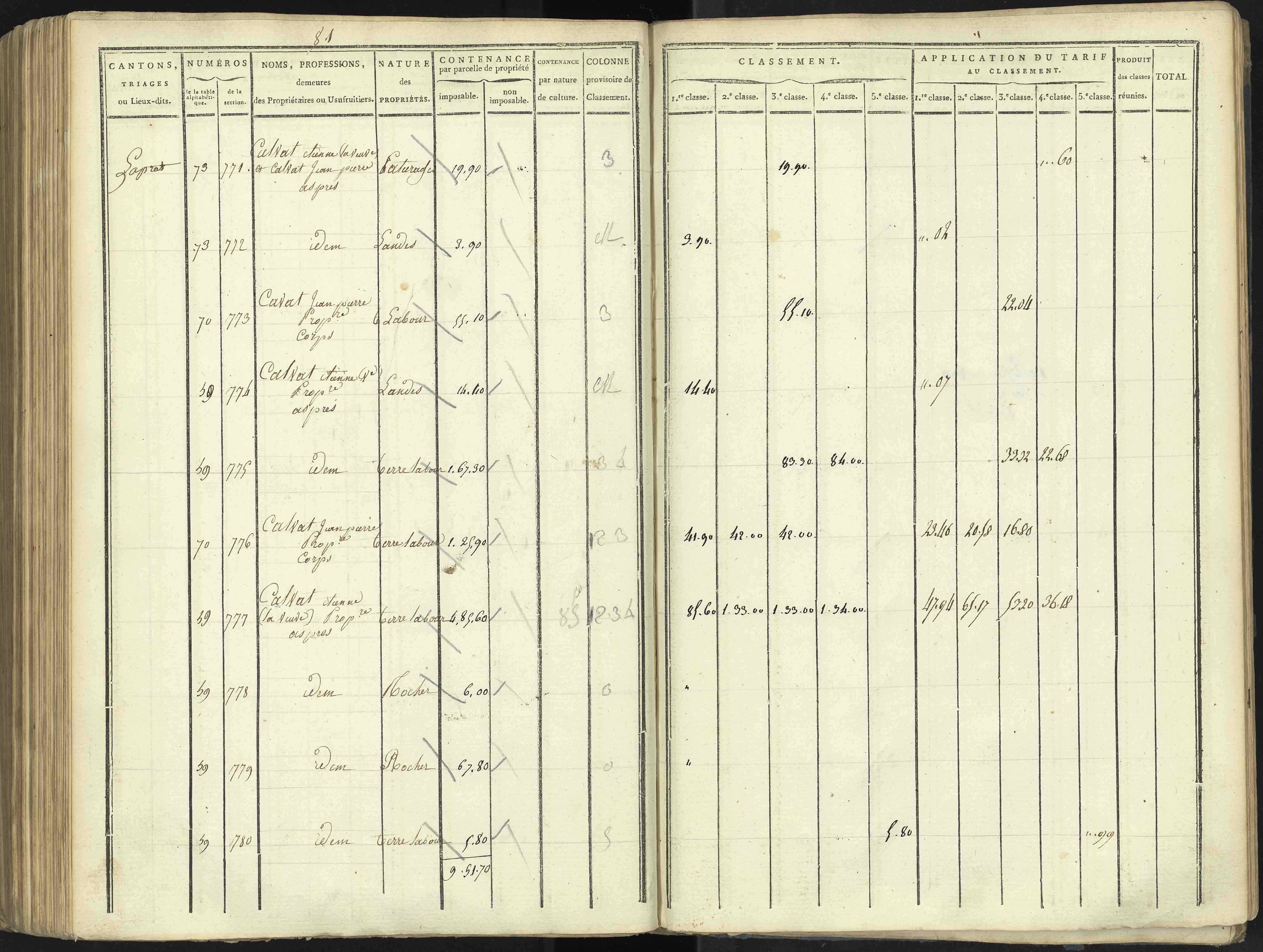 Aspres-lès-Corps - 3 P 176/4 - 3 P 176/4 - Section D