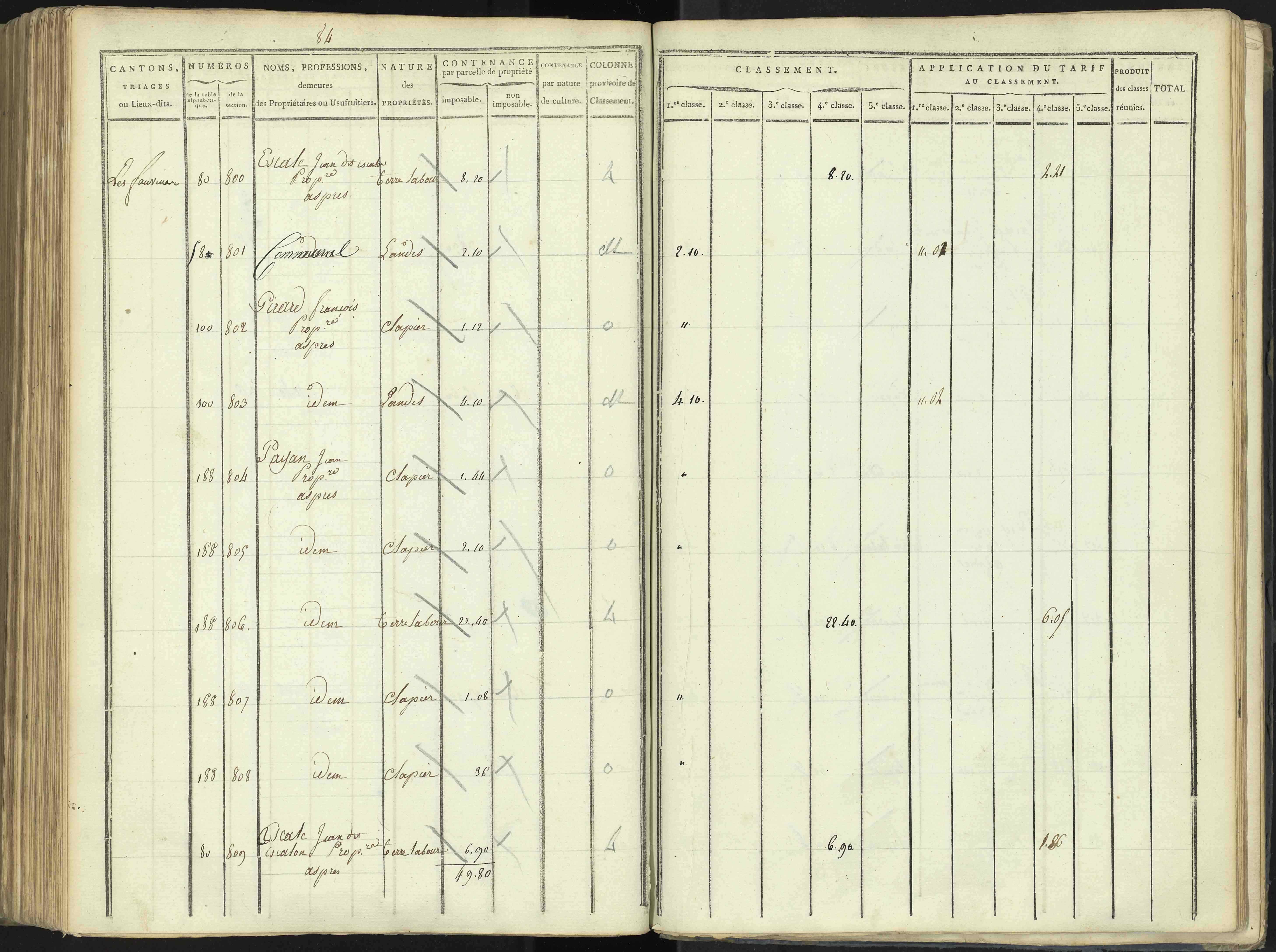 Aspres-lès-Corps - 3 P 176/4 - 3 P 176/4 - Section D