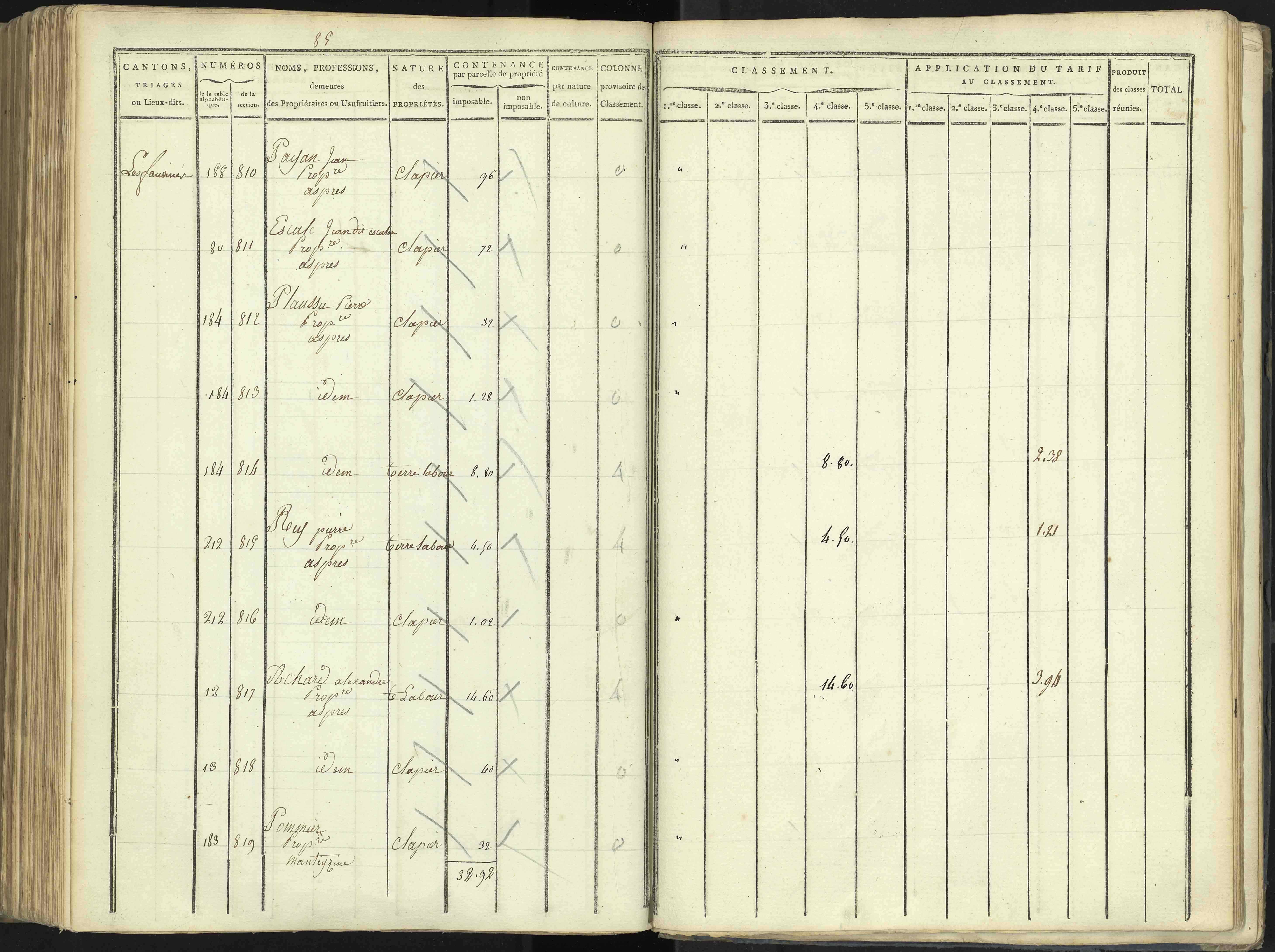 Aspres-lès-Corps - 3 P 176/4 - 3 P 176/4 - Section D