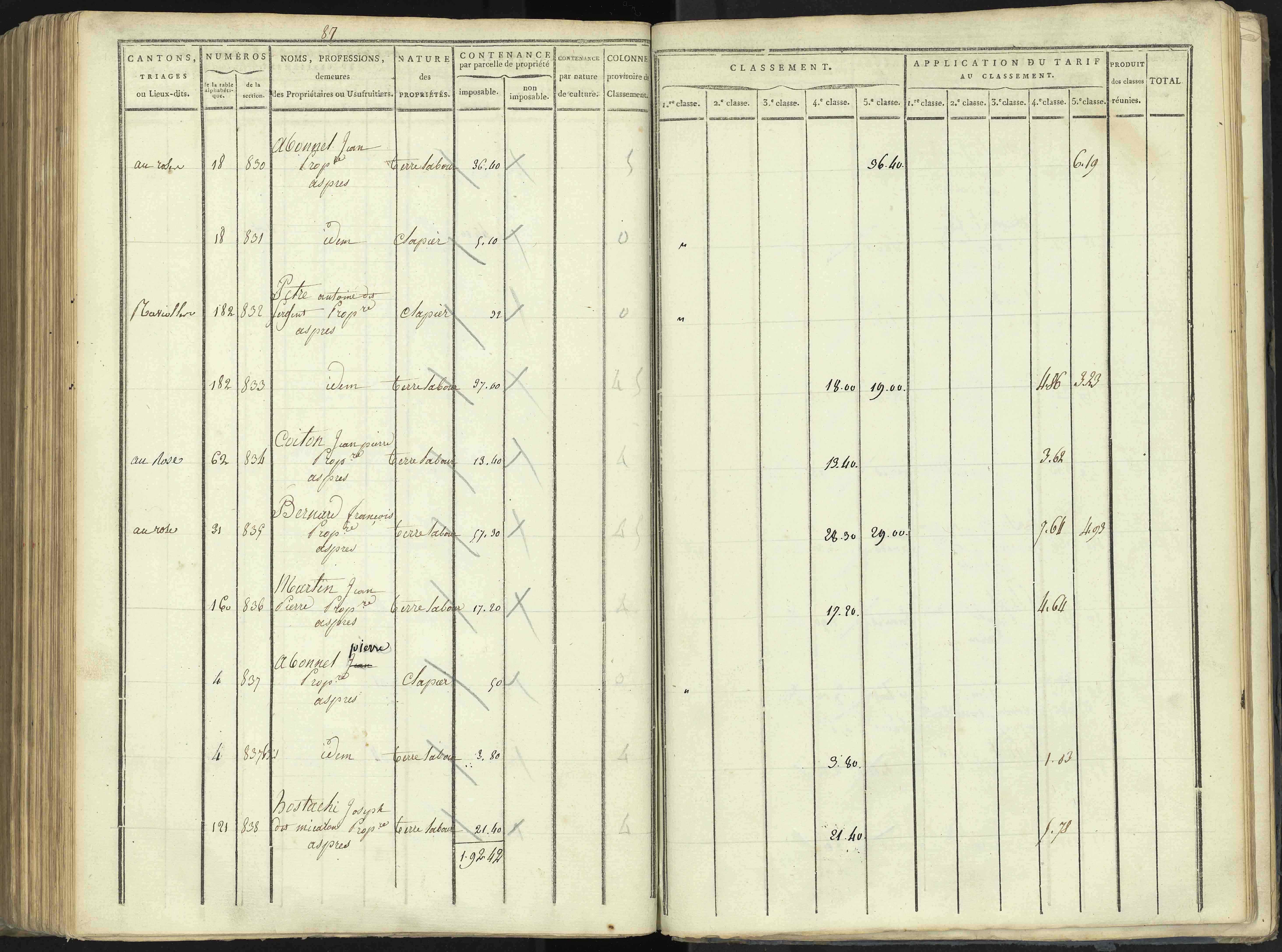 Aspres-lès-Corps - 3 P 176/4 - 3 P 176/4 - Section D