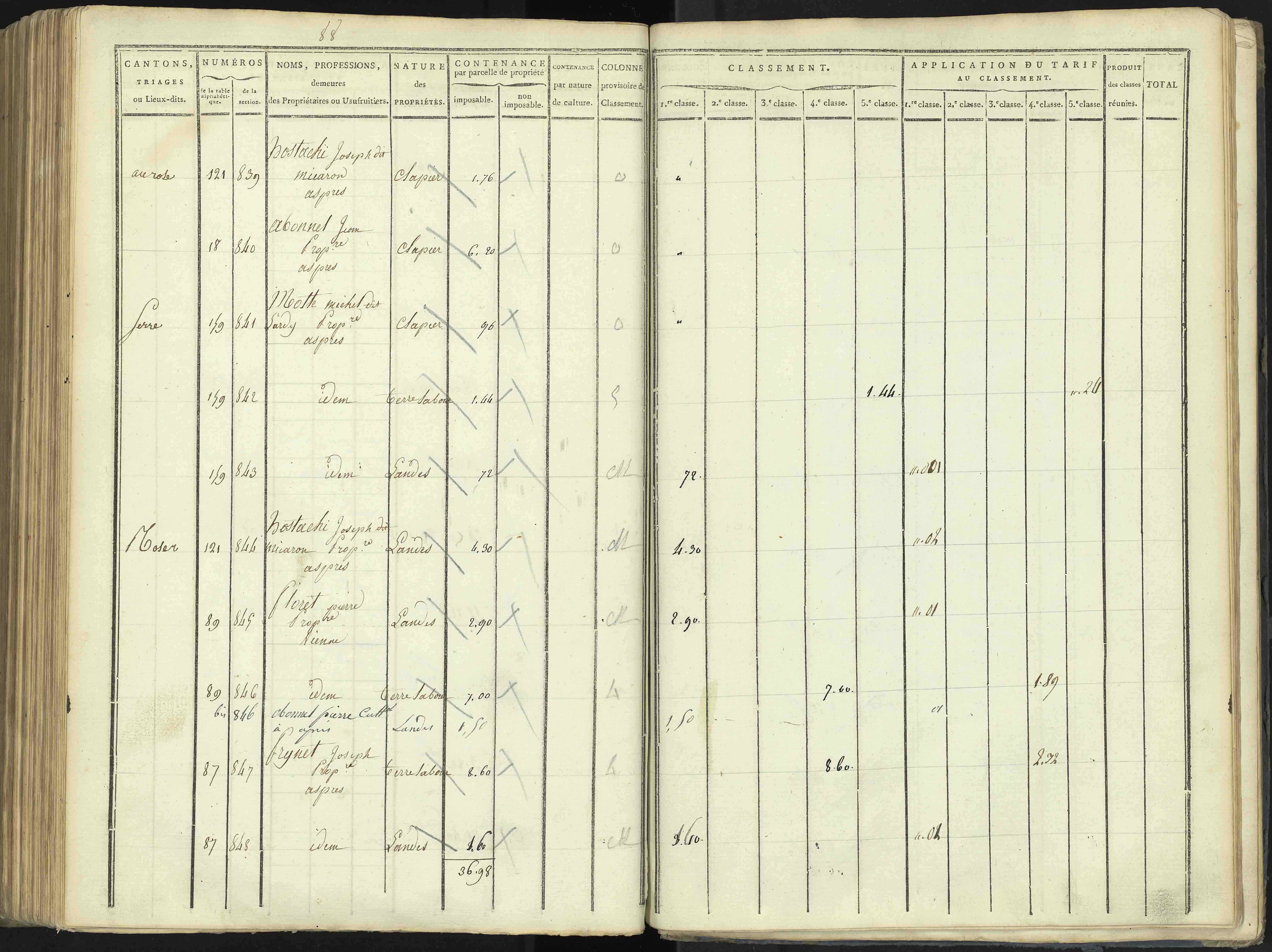 Aspres-lès-Corps - 3 P 176/4 - 3 P 176/4 - Section D