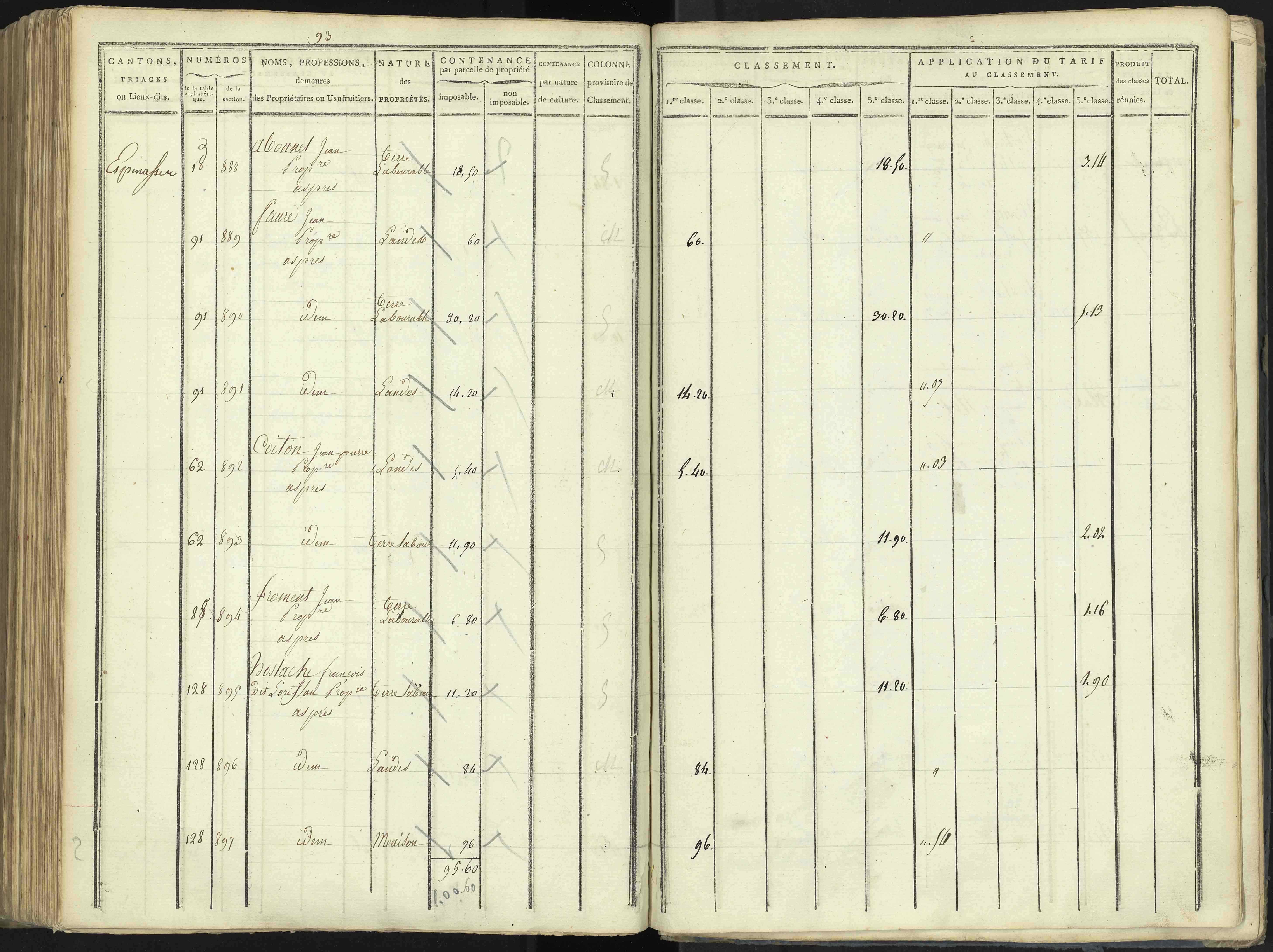 Aspres-lès-Corps - 3 P 176/4 - 3 P 176/4 - Section D