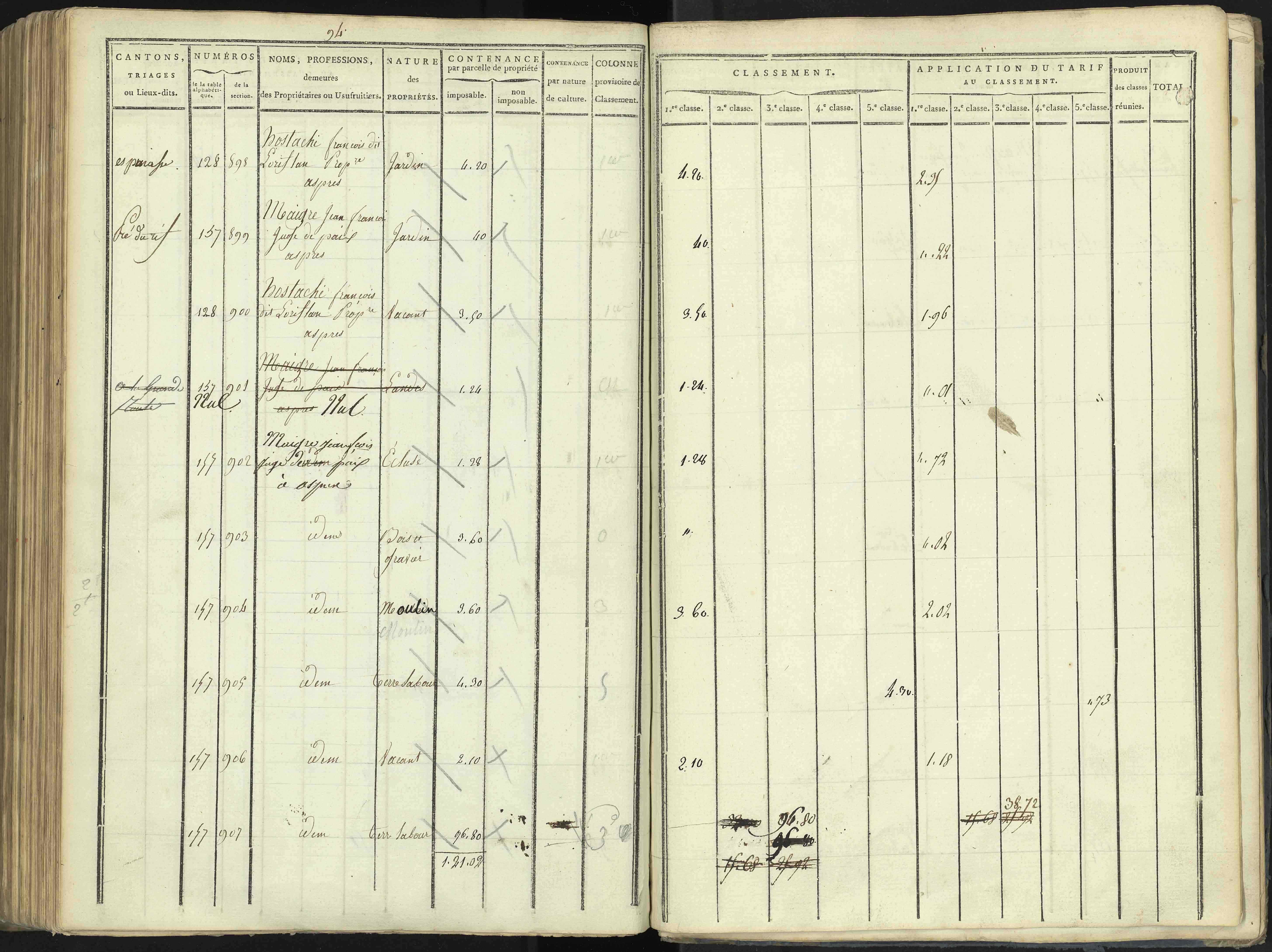 Aspres-lès-Corps - 3 P 176/4 - 3 P 176/4 - Section D