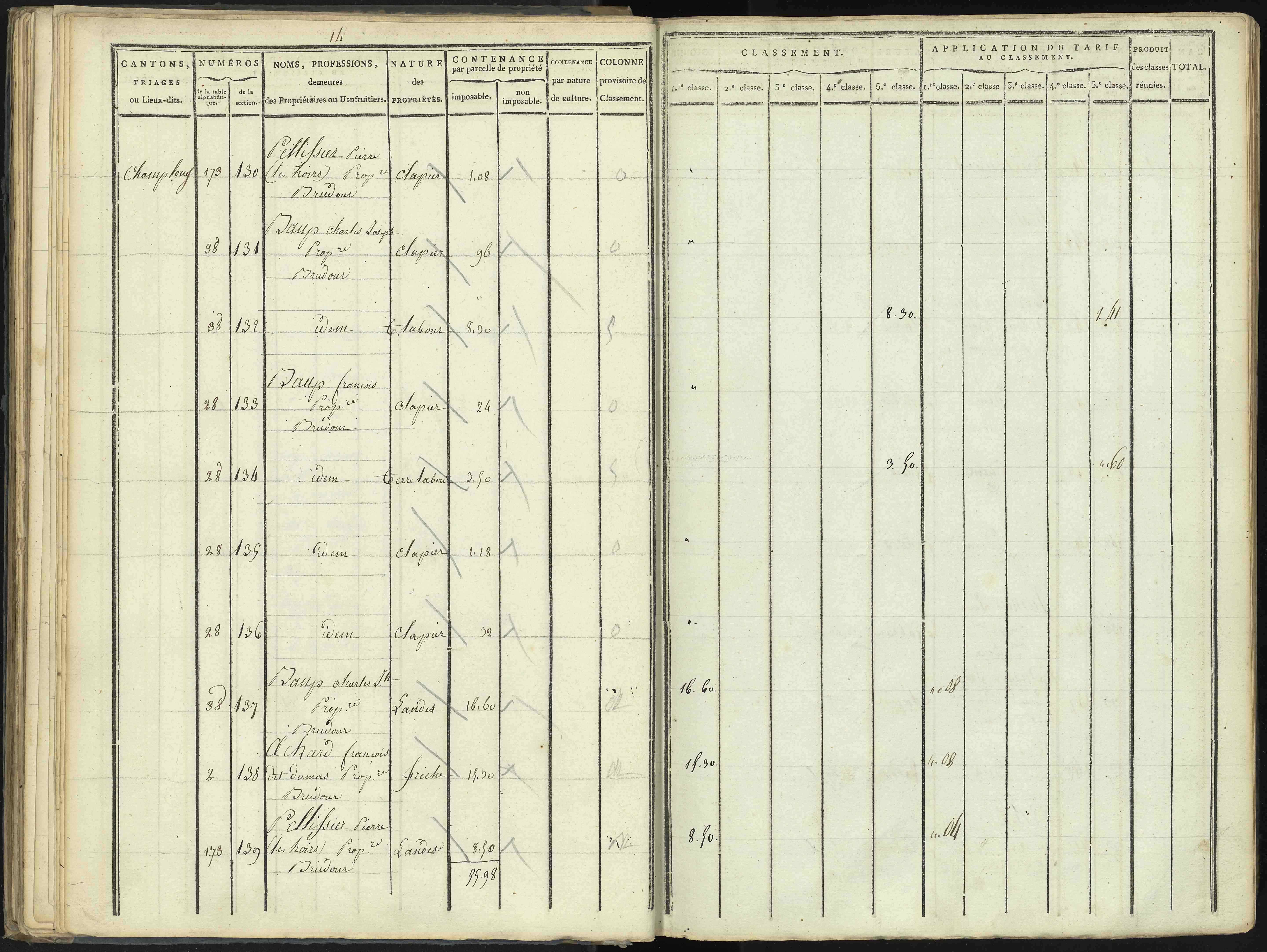 Aspres-lès-Corps - 3 P 176/2 - 3 P 176/2 - Section B