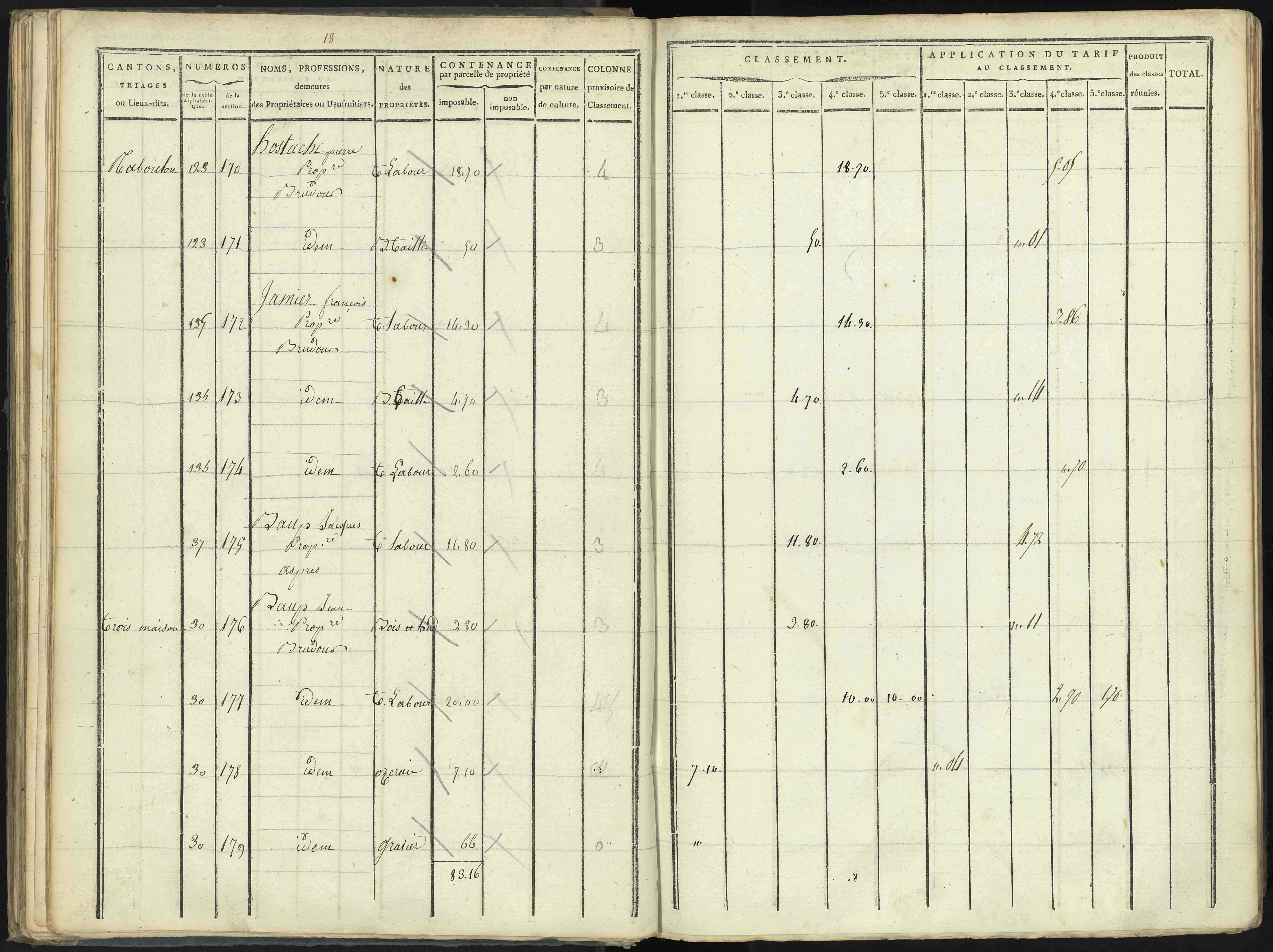 Aspres-lès-Corps - 3 P 176/2 - 3 P 176/2 - Section B