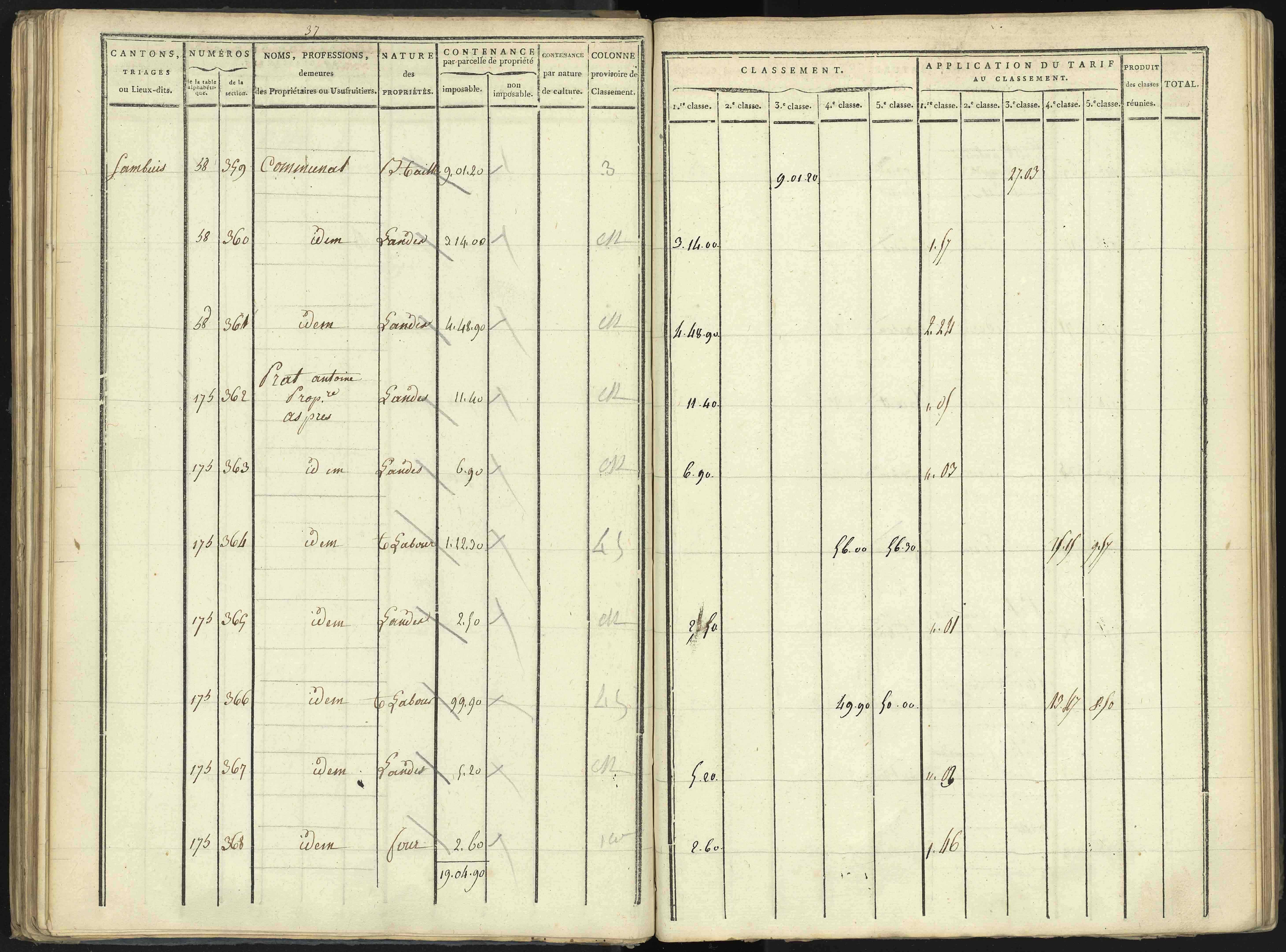 Aspres-lès-Corps - 3 P 176/2 - 3 P 176/2 - Section B