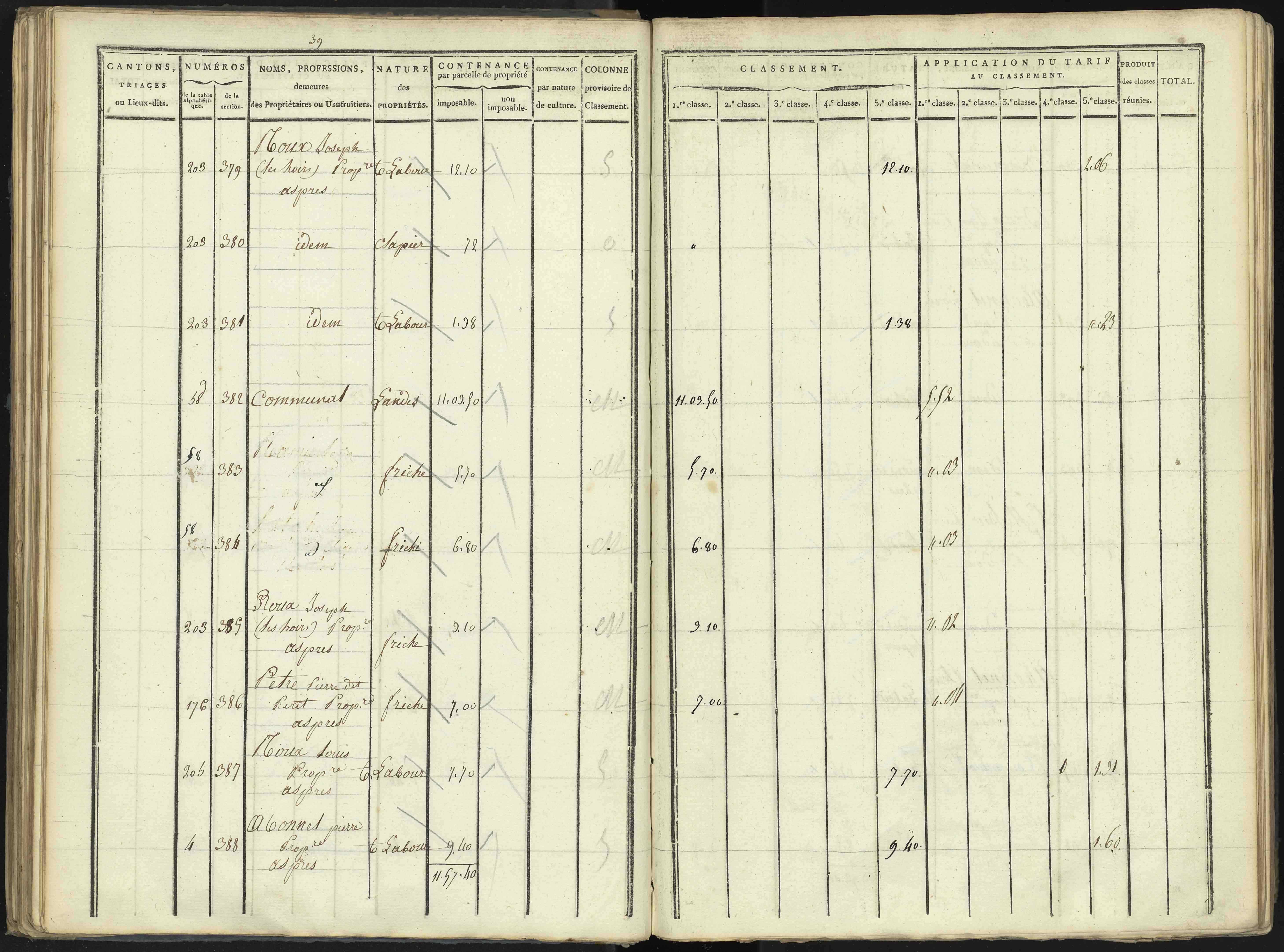 Aspres-lès-Corps - 3 P 176/2 - 3 P 176/2 - Section B