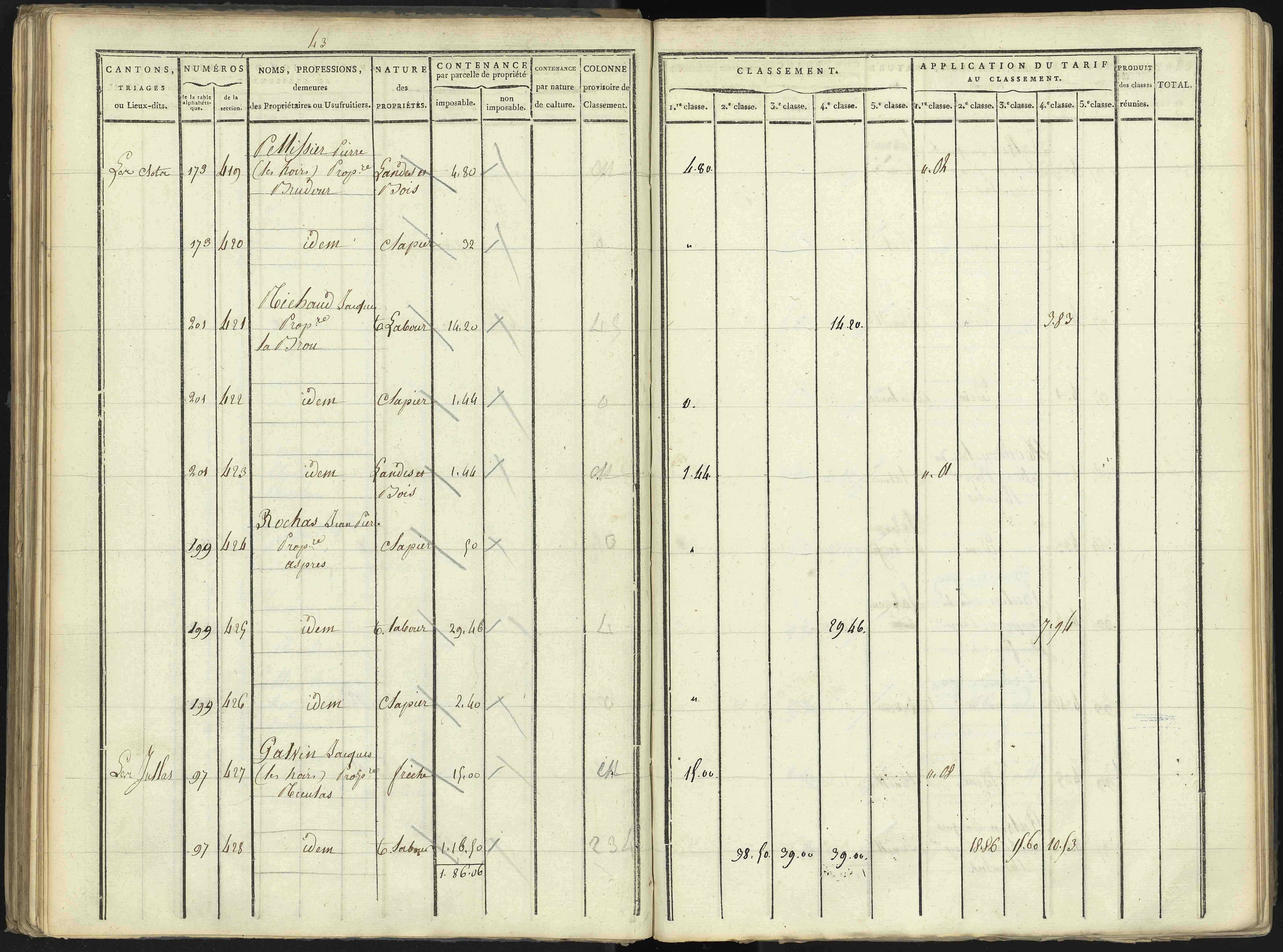 Aspres-lès-Corps - 3 P 176/2 - 3 P 176/2 - Section B